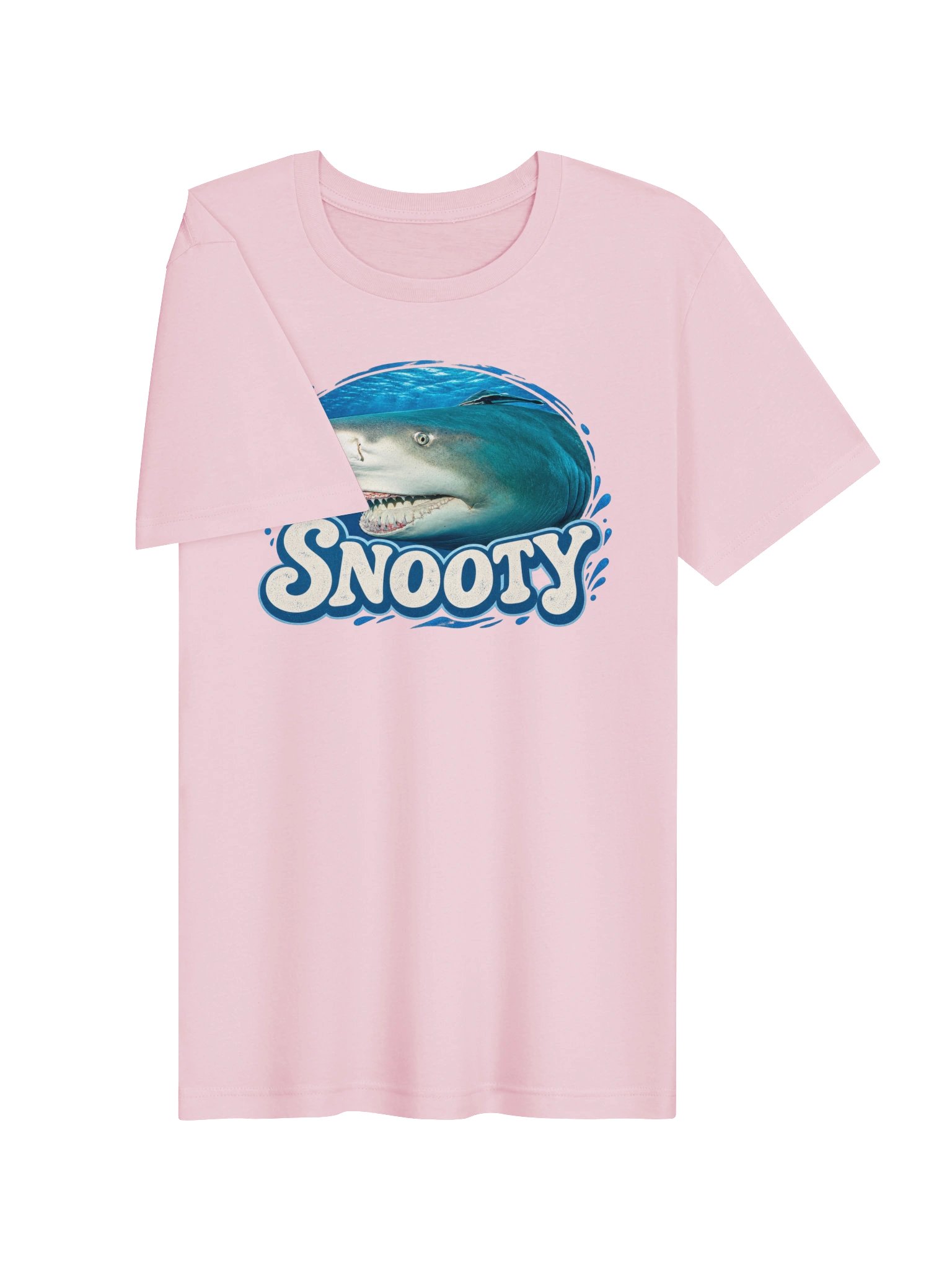 Snooty Shark Pink Unisex Tee product image (3)
