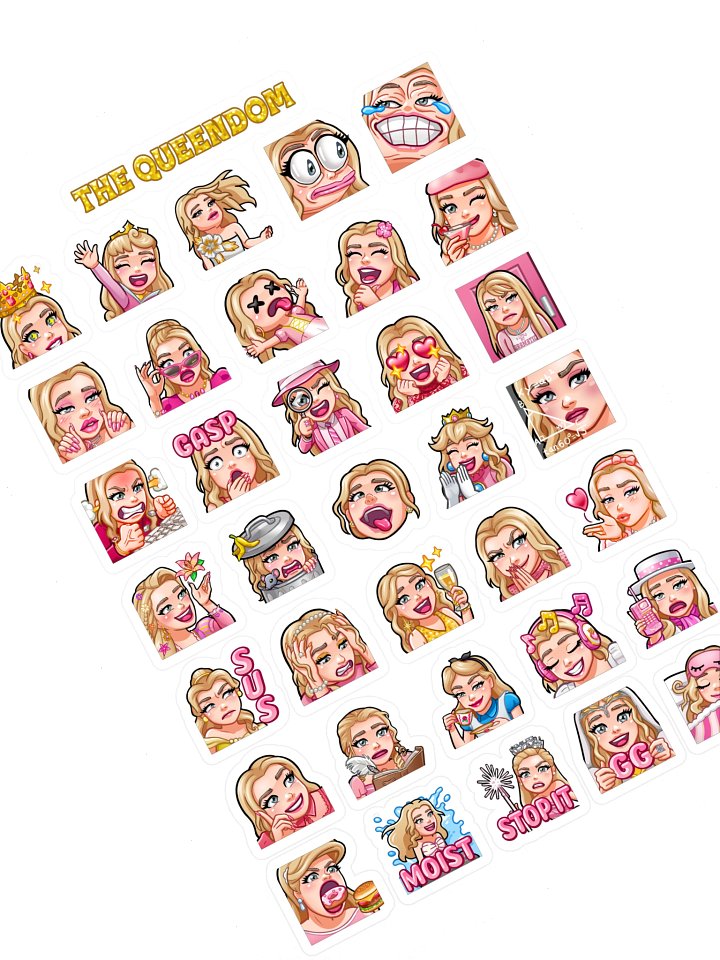 Blondie Emote Sticker Collection (x36) product image (1)