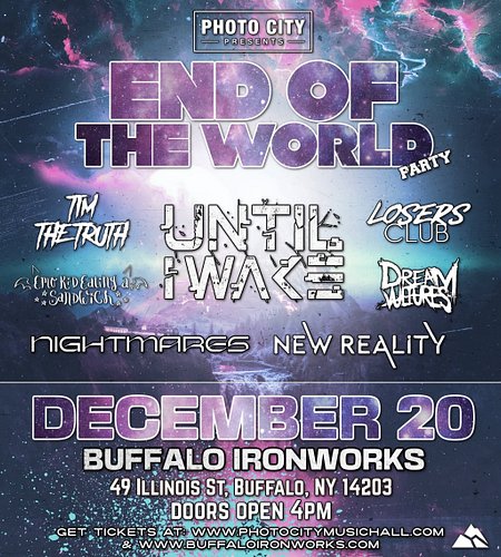 🚨NEW SHOW ANNOUNCEMENT 🚨 we’re so honored to be performing at @untiliwake ‘s end of the world party with @nightmares_ny @timt...