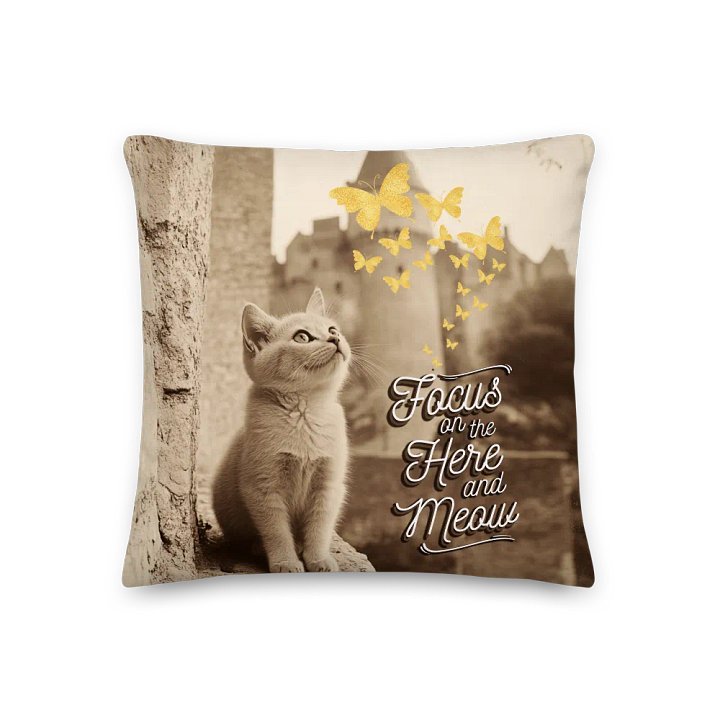 Here and Meow: Decorative Pillow product image (1)