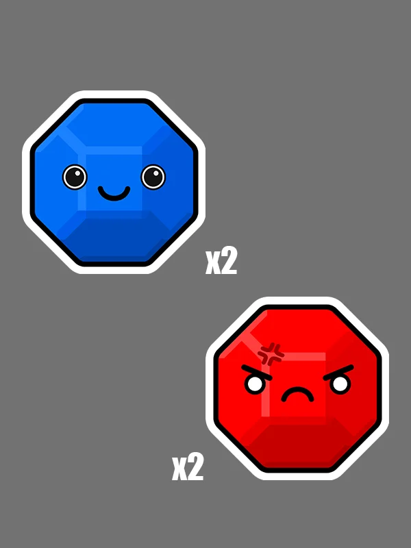 Push Back Block Stickers (2 Packs of 2) (Free Shipping with Promo Code) product image (1)