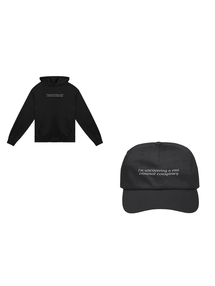The Whole Case: Conspiracy Hoodie + Dad Hat product image (1)
