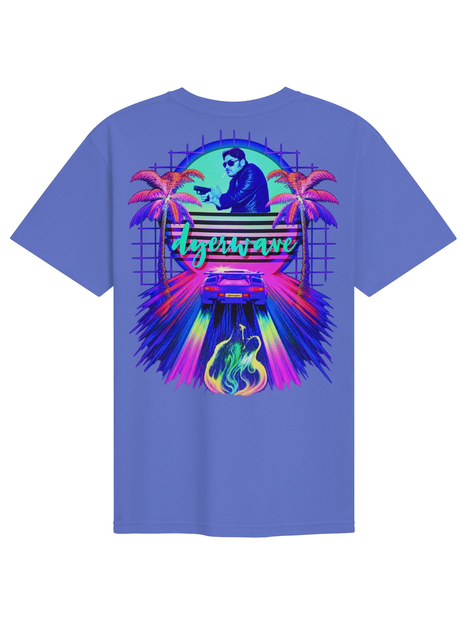 Hyperwave Neon Retro Synthwave Tee product image (1)