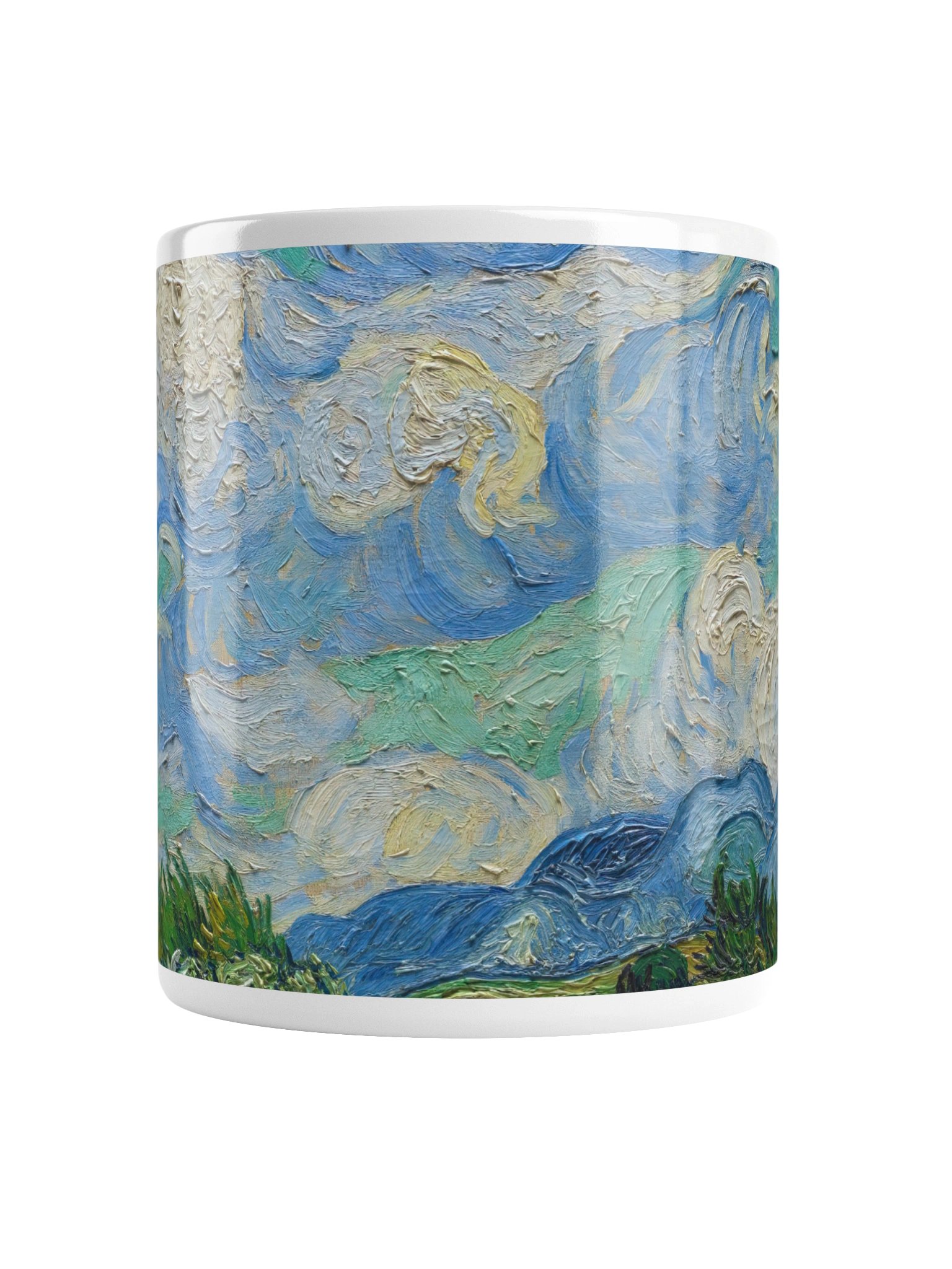 Wheat Field with Cypresses (Vincent van Gogh) Mug product image (3)