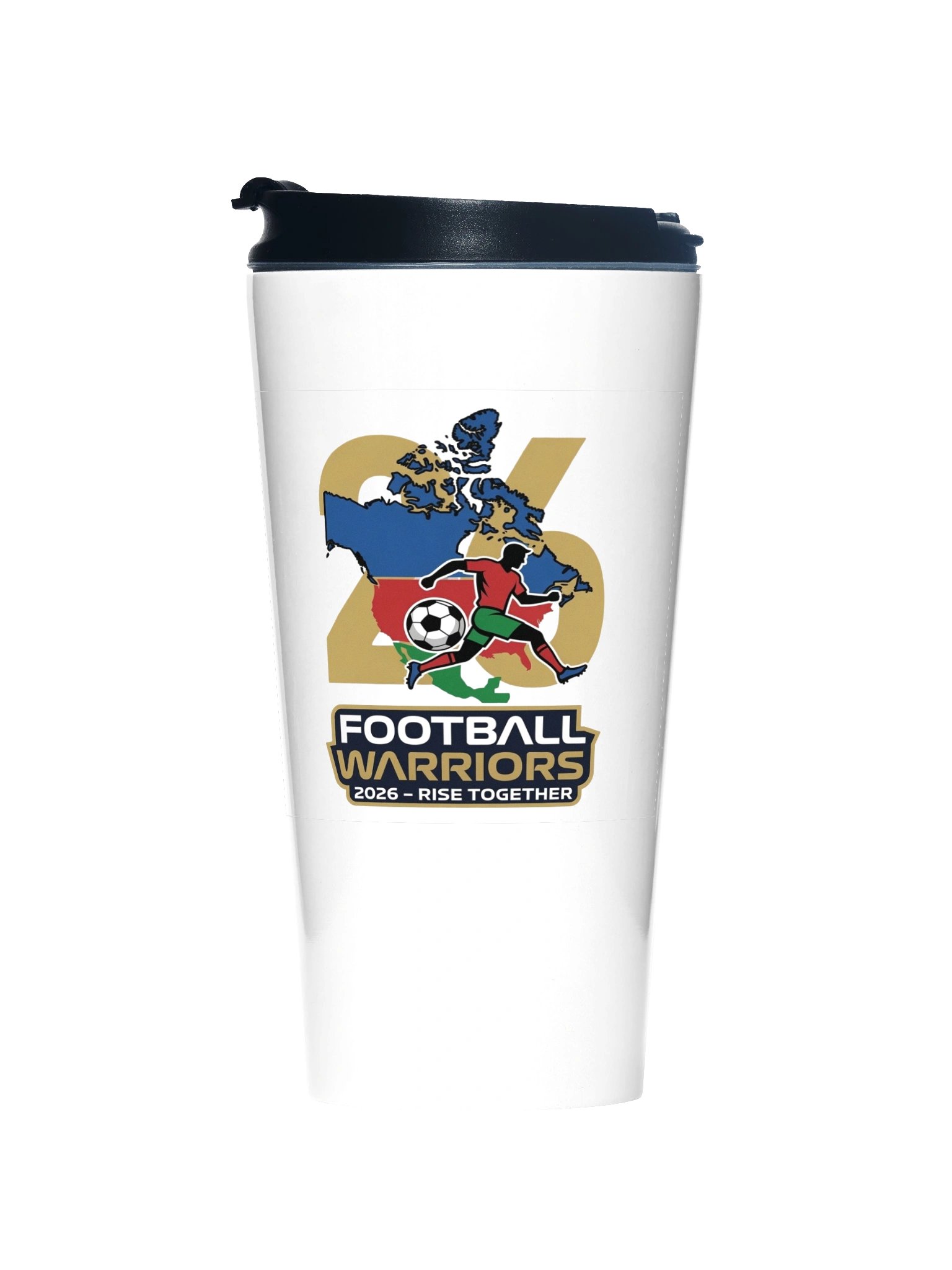 Football Warriors 2026 Stainless Steel Travel Mug product image (1)