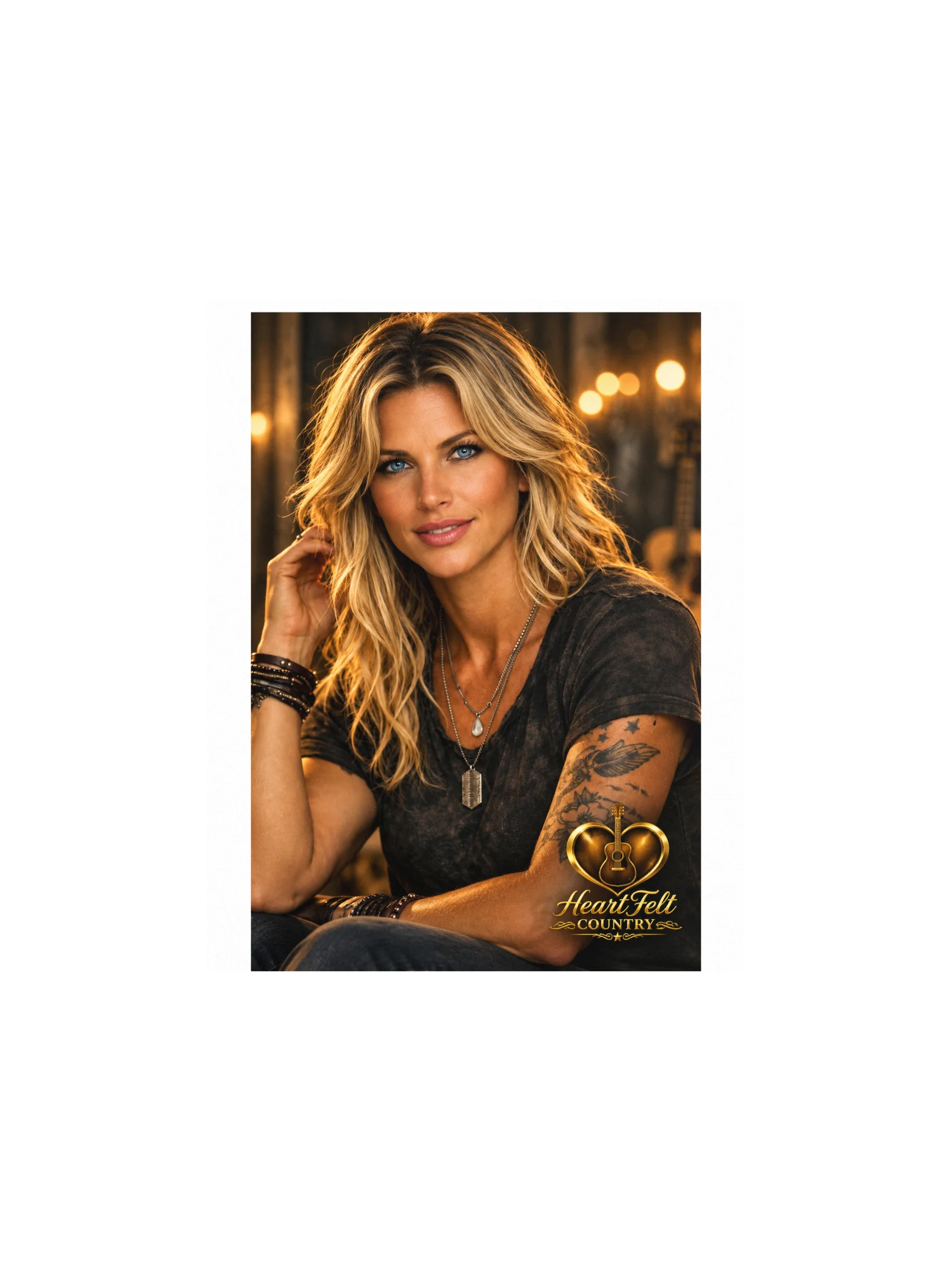 Heartfelt Country Portrait Matte Poster