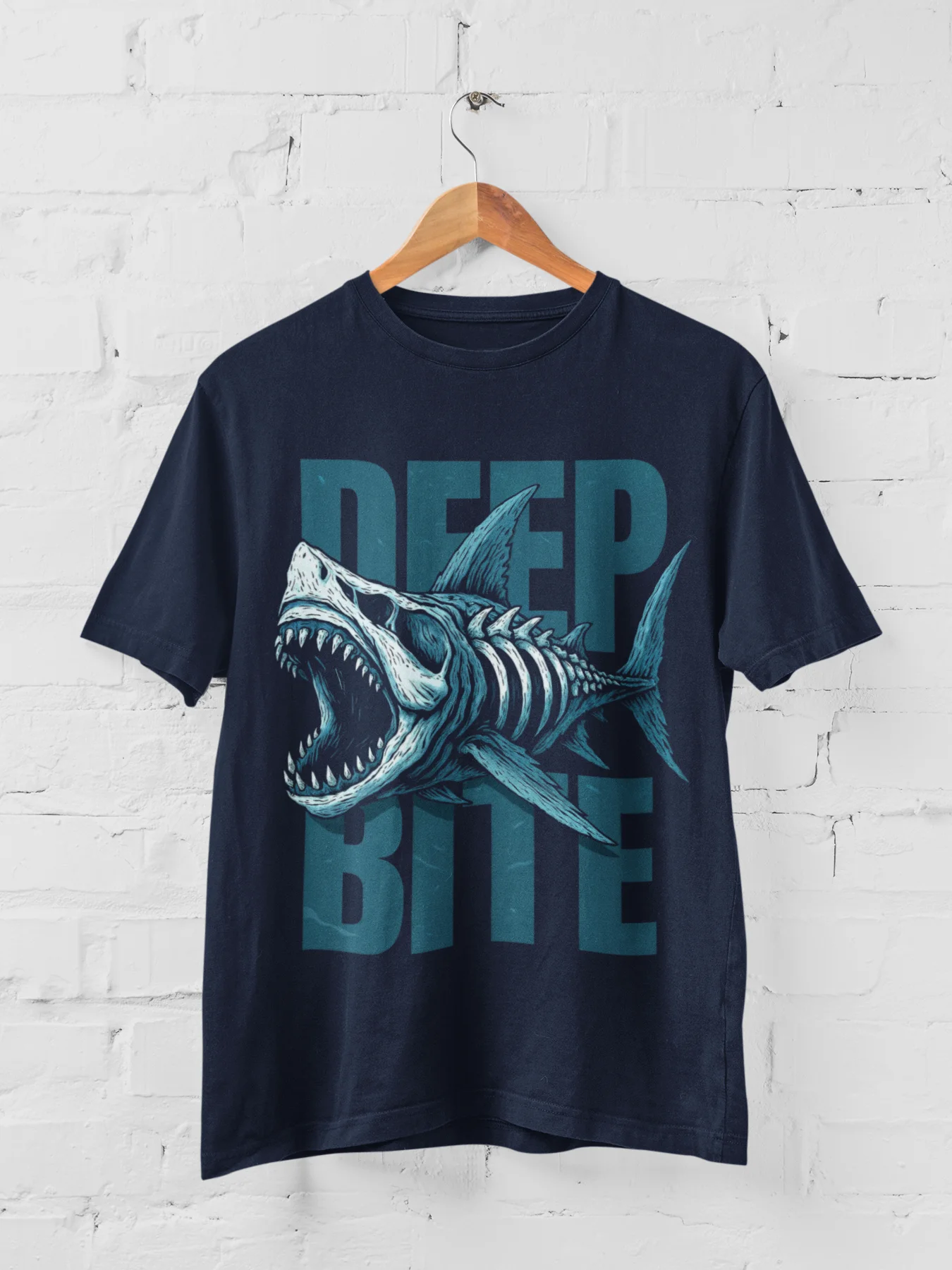 Shark Skeleton Graphic T-Shirt product image (1)
