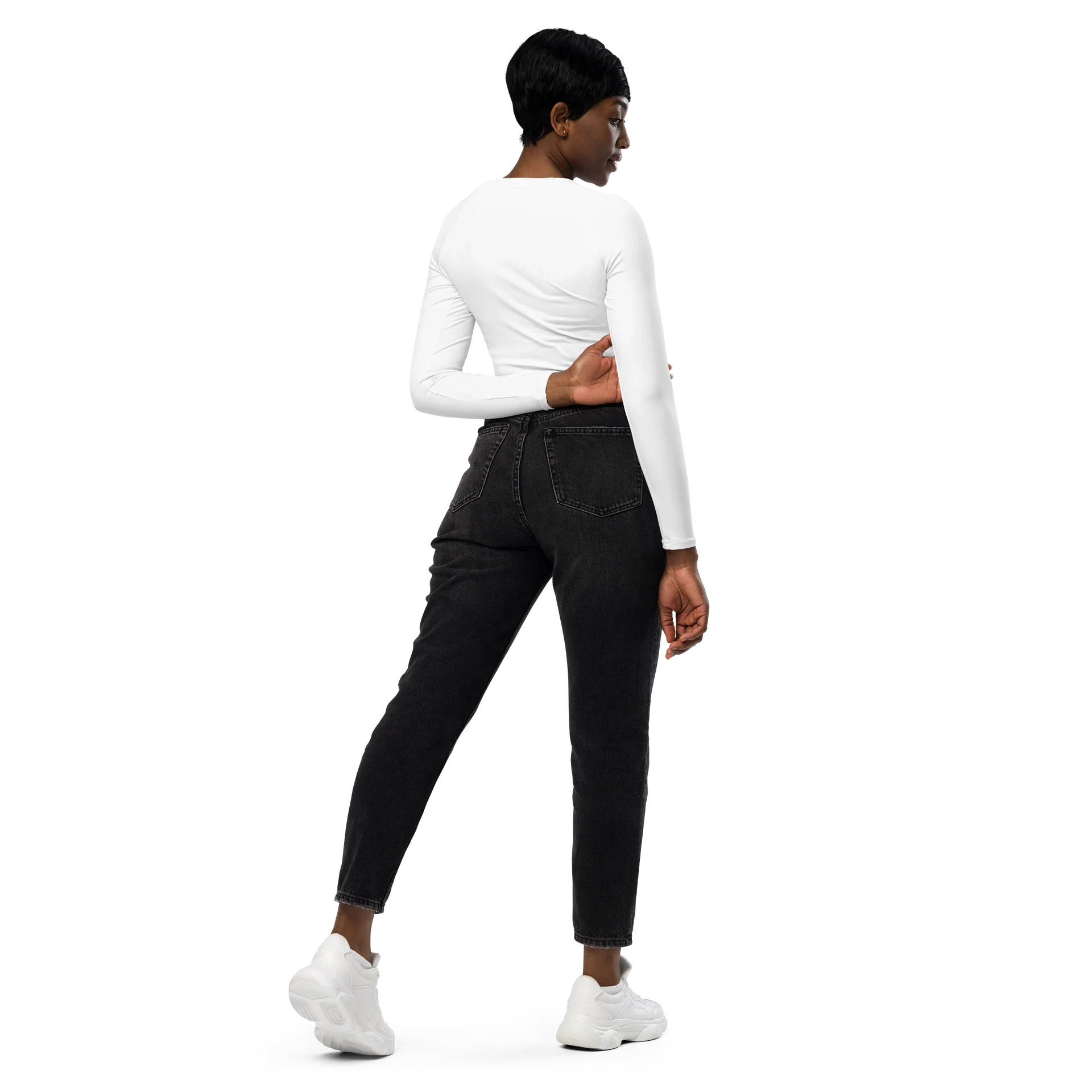 YKEN Womens Signature Long Sleeve Crop Top product image (7)