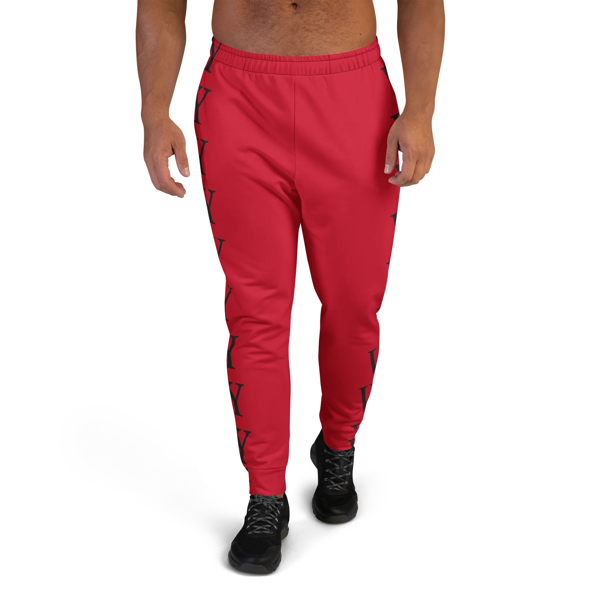 VYNING Red Letter Pattern Joggers product image (2)