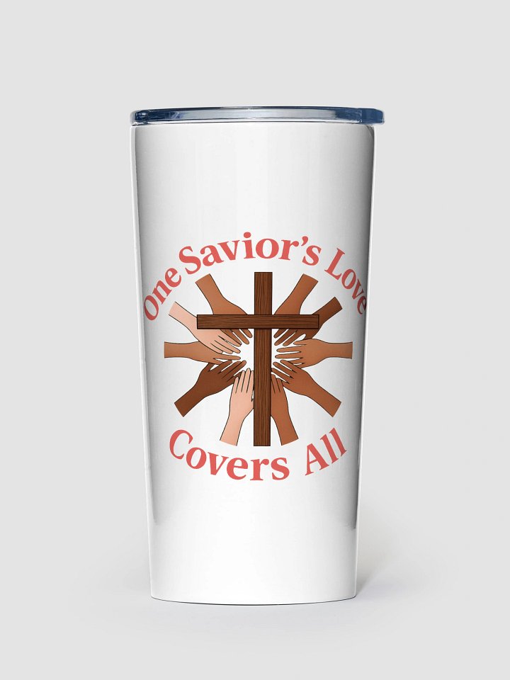 One Savior's Love travel mug product image (1)