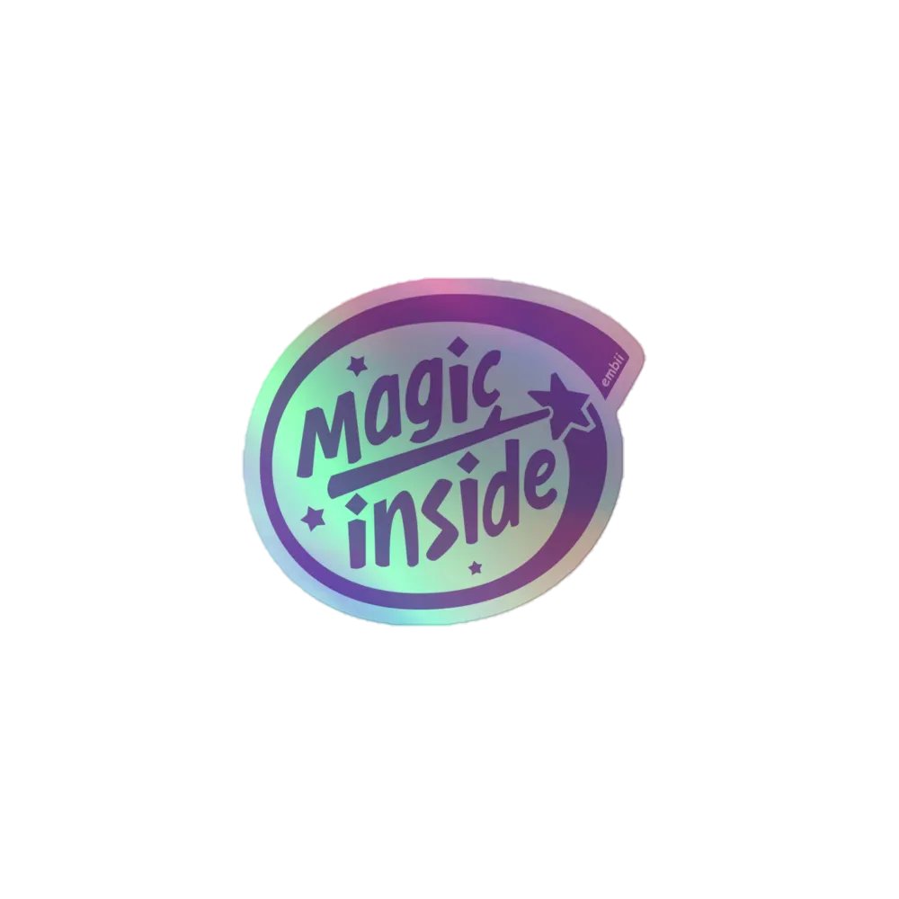 magic inside holo sticker product image (1)
