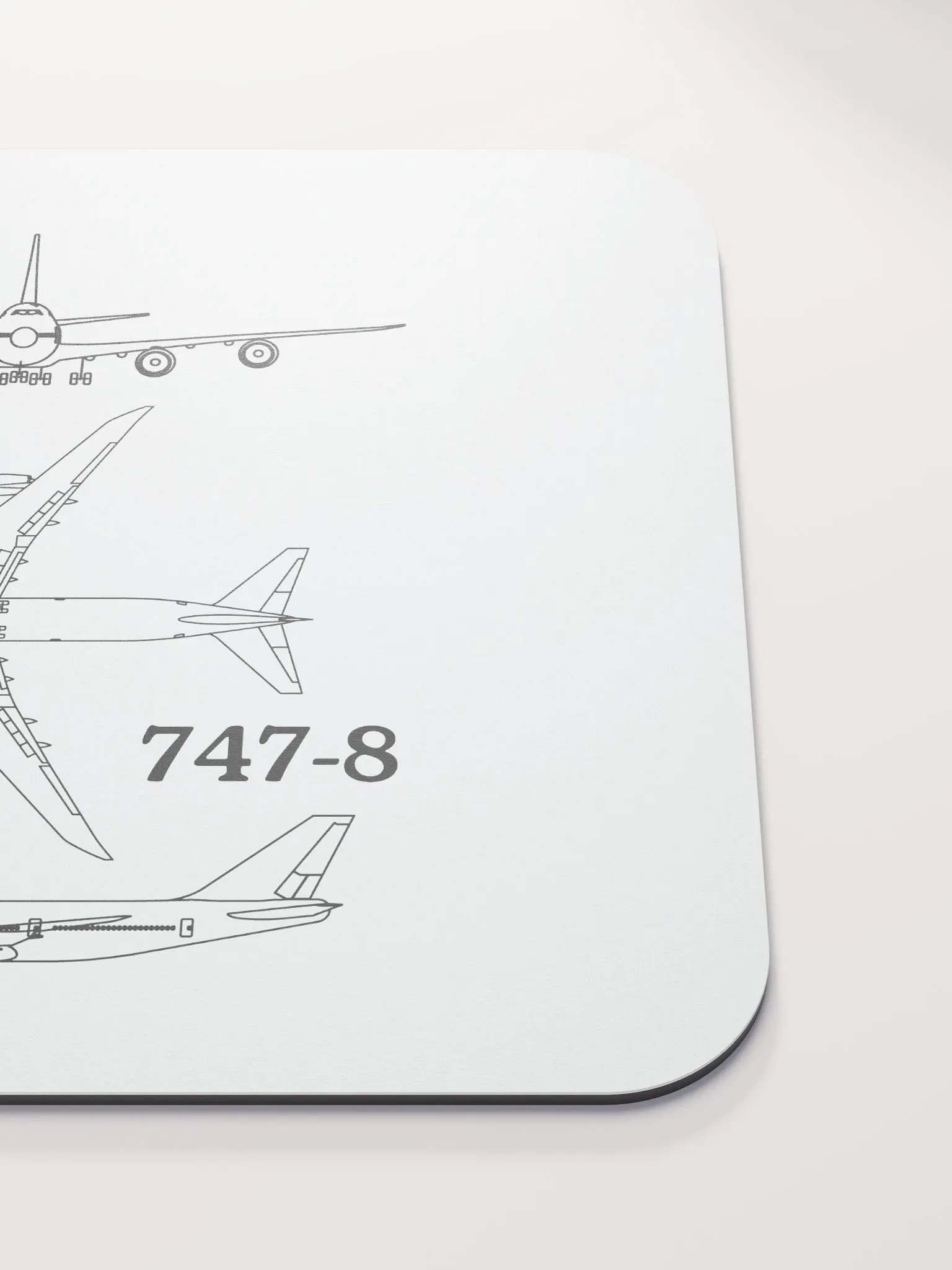 Boeing 747-8 Blueprint Mouse Pad product image (5)