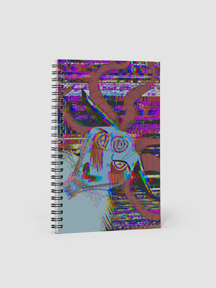 Glitch Horned Character Spiral Notebook product image (1)