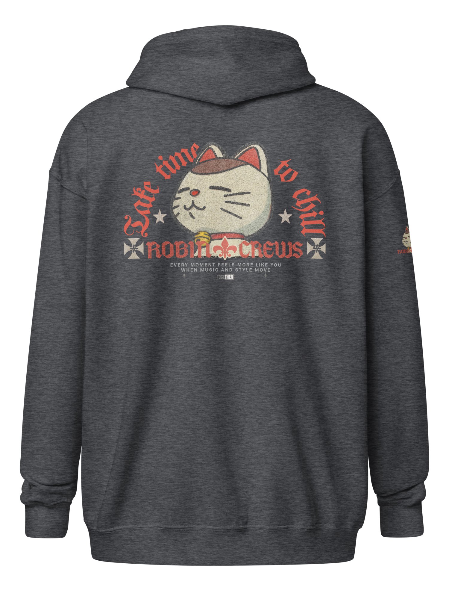 Cat Zip Hoodie with Chill Vibes product image (40)