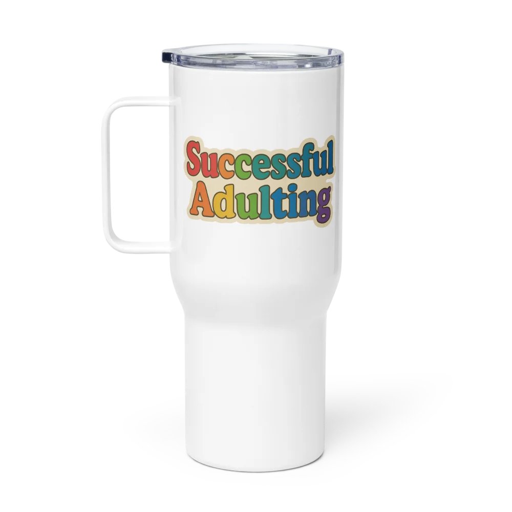 Successful Adulting Tumbler with Handle product image (3)