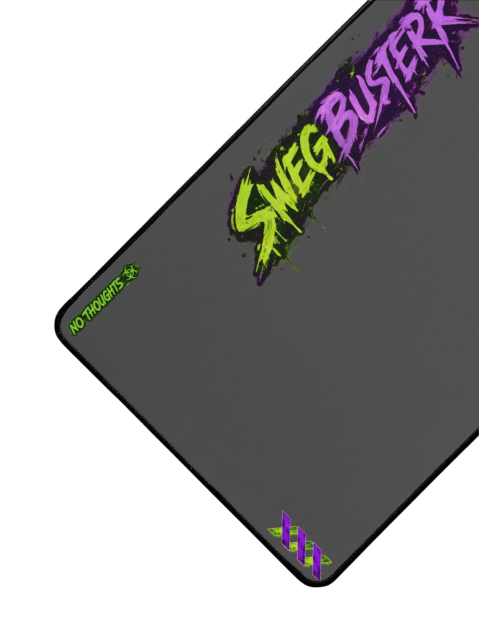 SWEG BUSTERR GREY Neon Graffiti Desk Mat (15.5 x 31.5 in) product image (3)