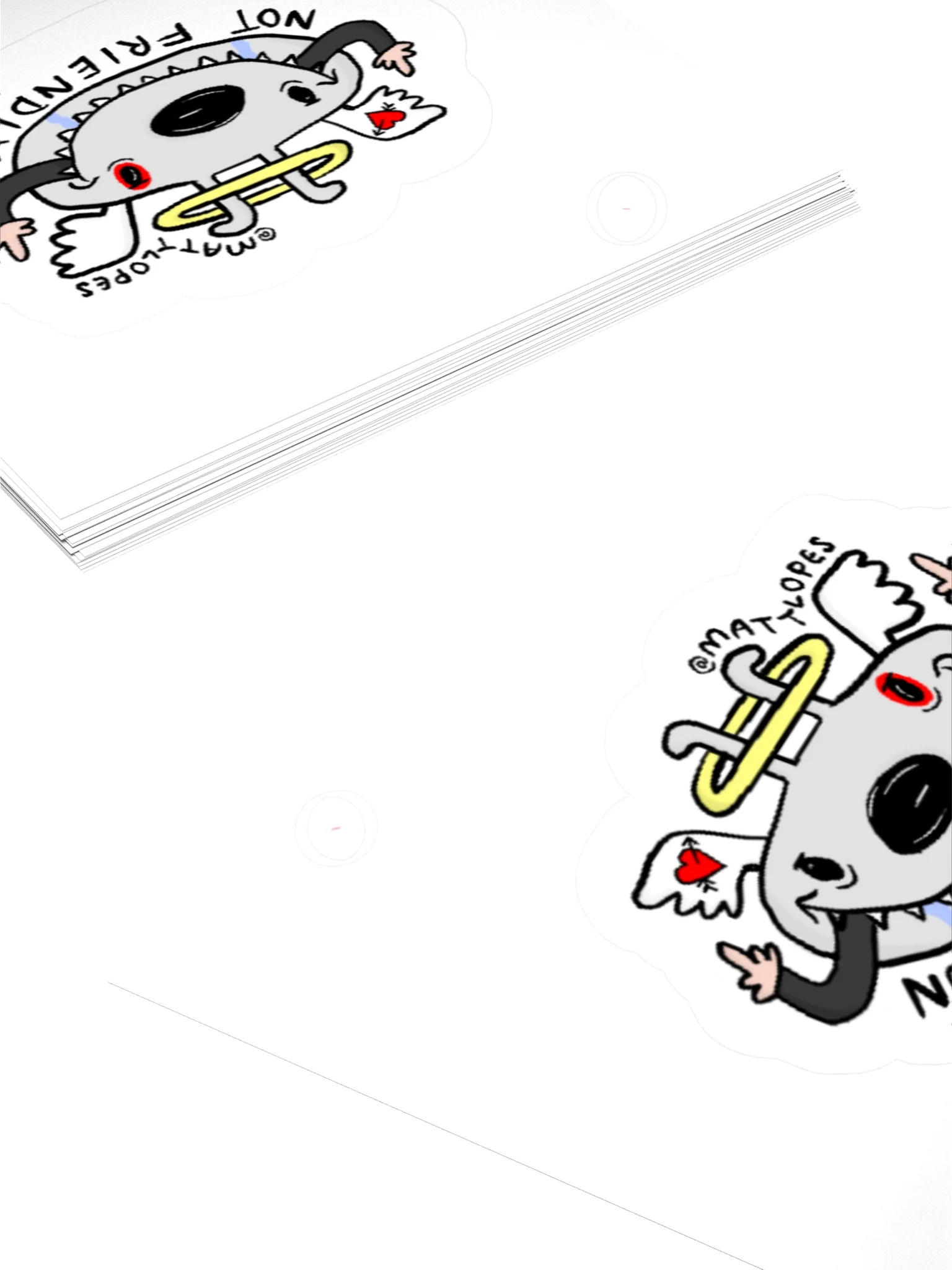 Not Friendly Sticker product image (8)