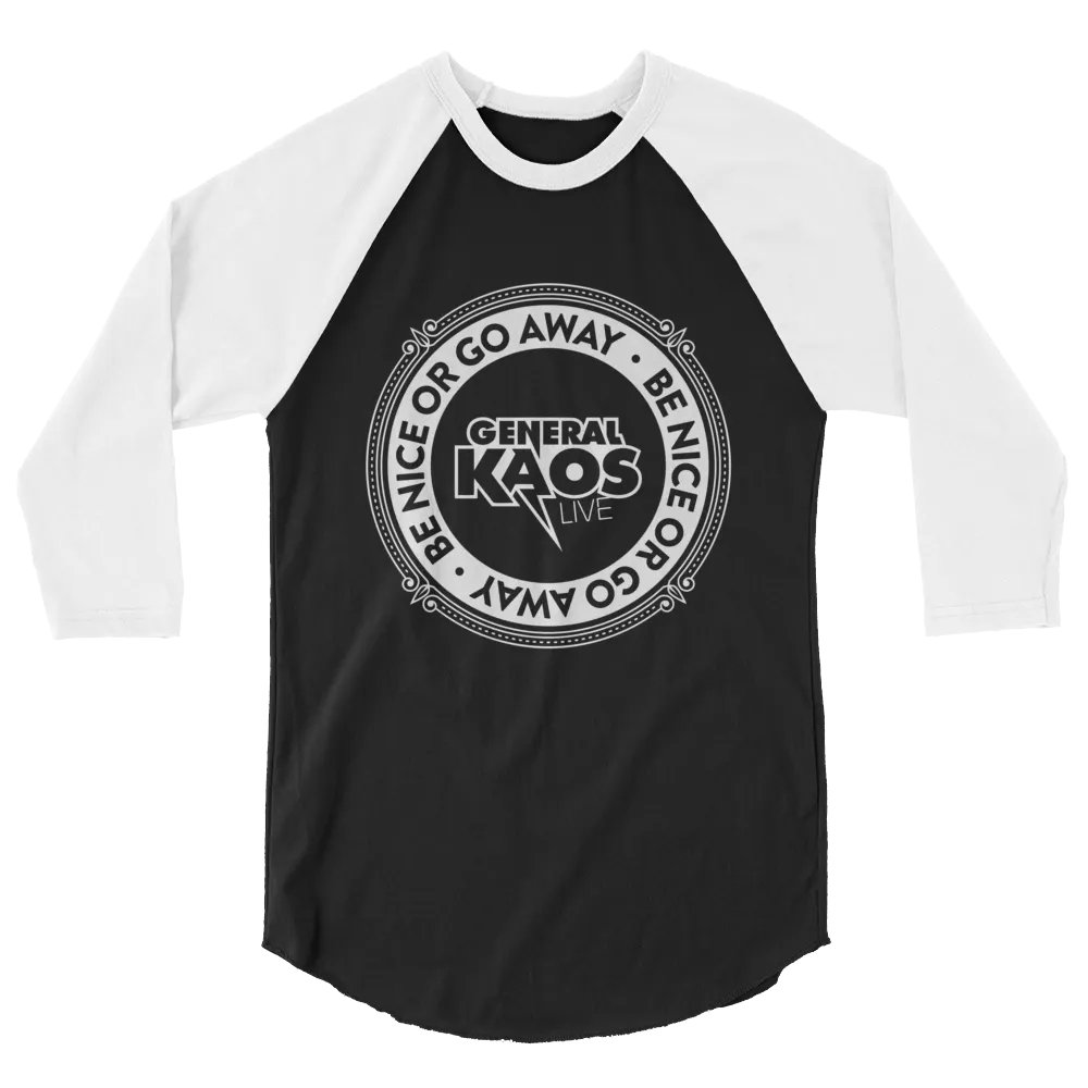 BE NICE (Baseball Tee - LIGHT LOGO) product image (2)