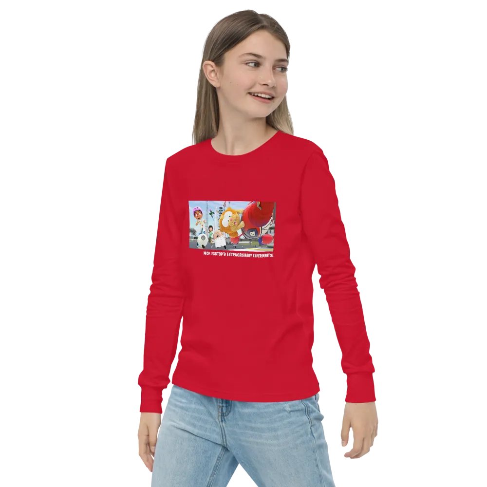 Prof. Eggtop's and Gerald youth Long Sleeve 100% cotton Tee product image (17)