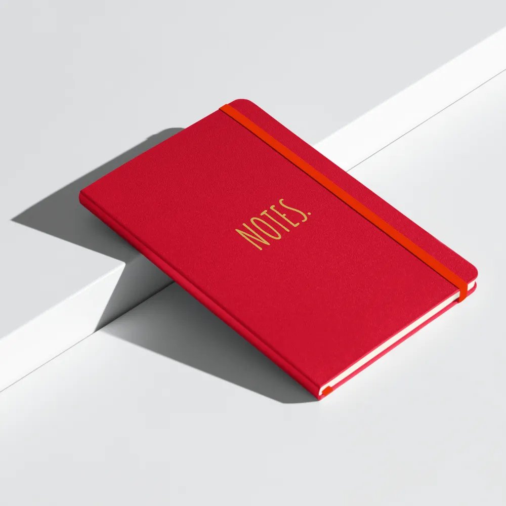 “Notes” Hardcover Notebook – Minimalist Lined Journal product image (8)