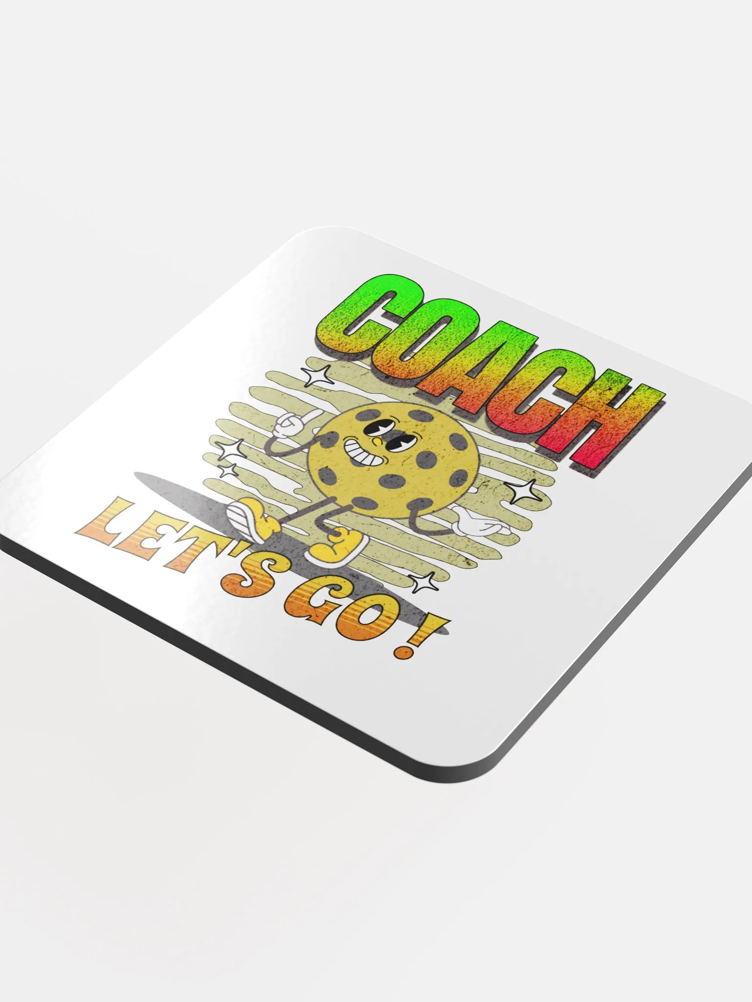Coach Let's Go! Pickleball Coaster product image (1)