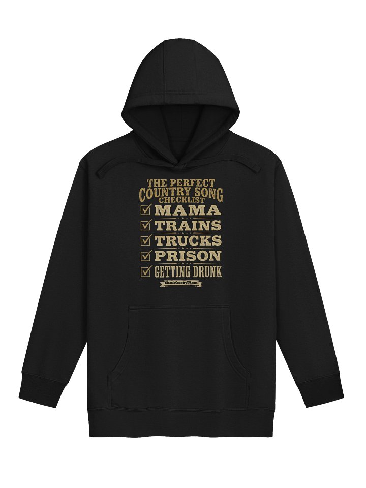 The Perfect Country Song Checklist — Pullover Hoodie product image (1)