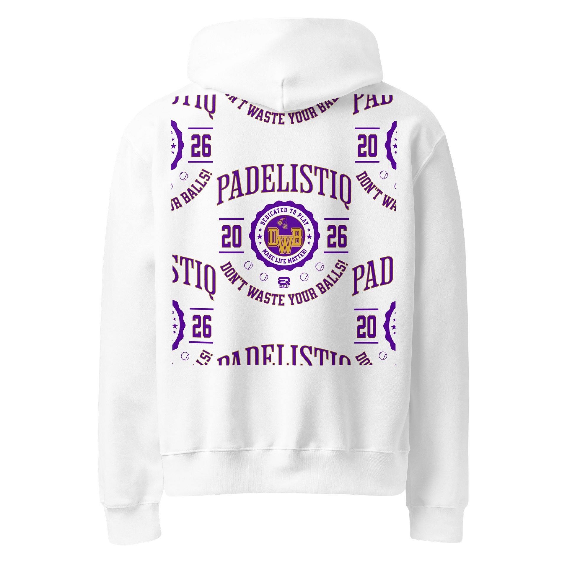 Dedicated to Play Bella Premium Sporty Hoodie EQALL® PADELISTIQ_Purple_Multiprint product image (1)