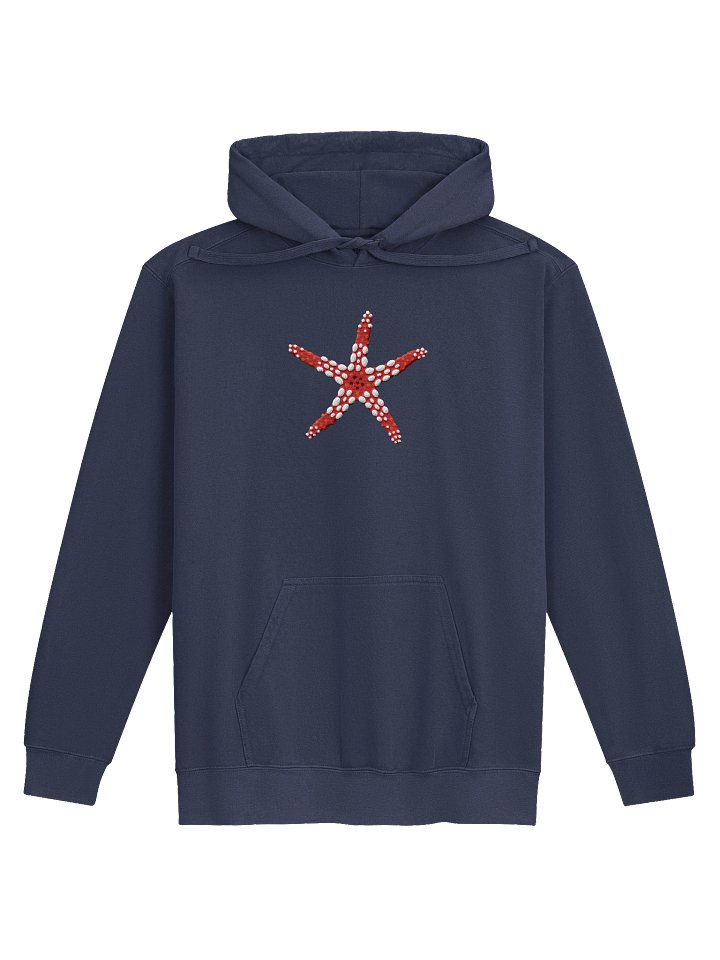 Fromia Sea Star Embroidered Hoodie | Saltwater Reef Aquarium & Ocean Lover Apparel product image (2)