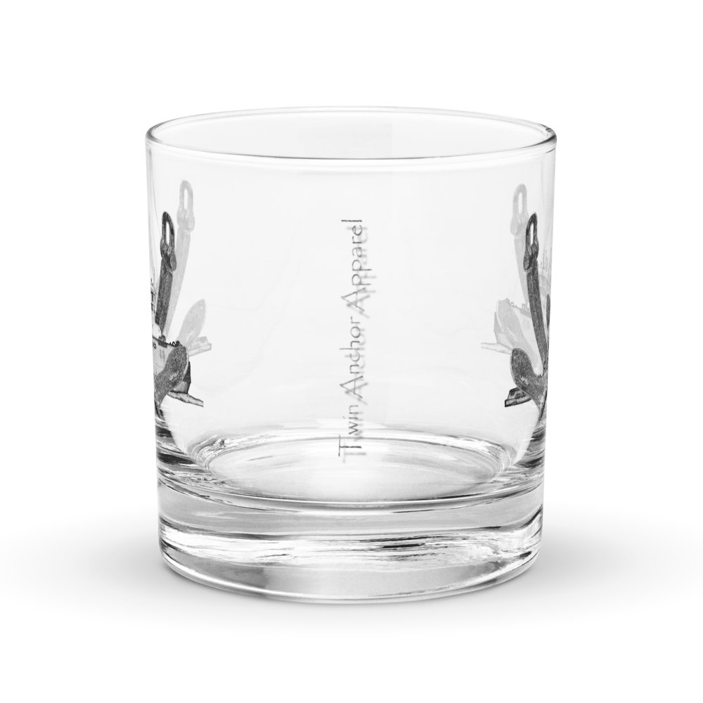 Twin Anchor Titan tug Rocks Glass 10.5oz product image (2)