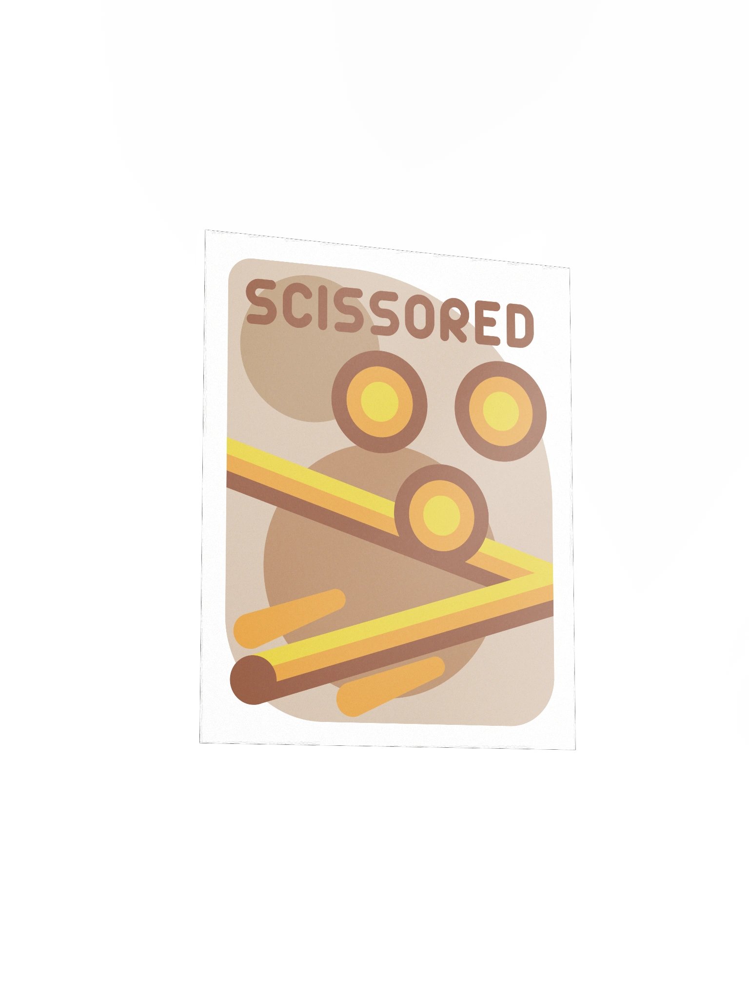 Scissored Poster - Orange/Red product image (3)