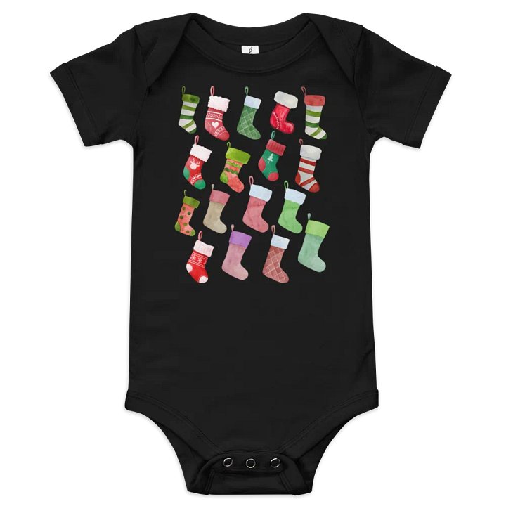 Christmas Stocking Collage Baby Bodysuit product image (1)