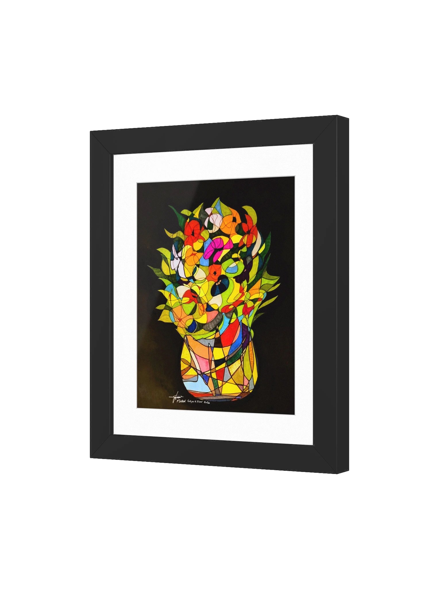 Floreal Composition — Fine Art Print with Frame product image (3)