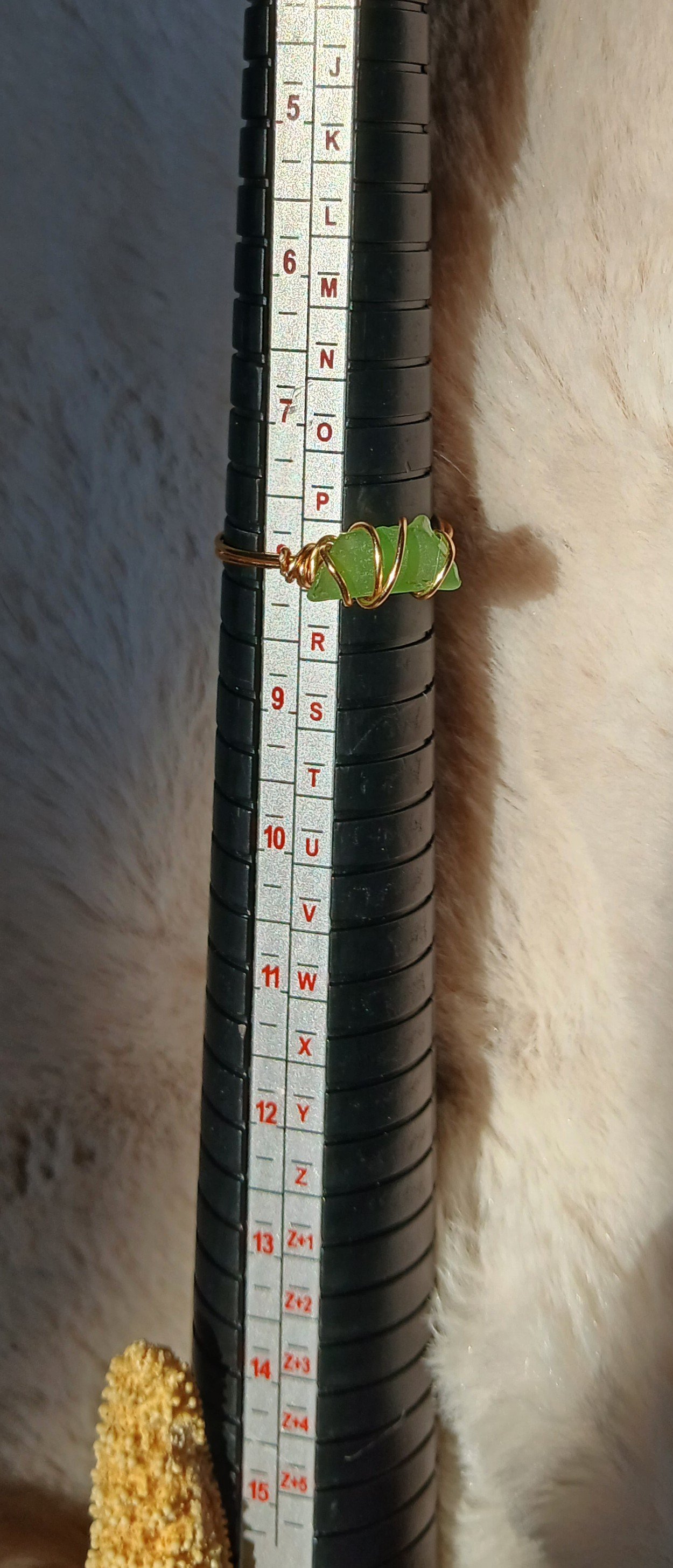 Size 8 & 8.5 Hand-Crafted Sea glass rings Oahu Hawaii product image (1)