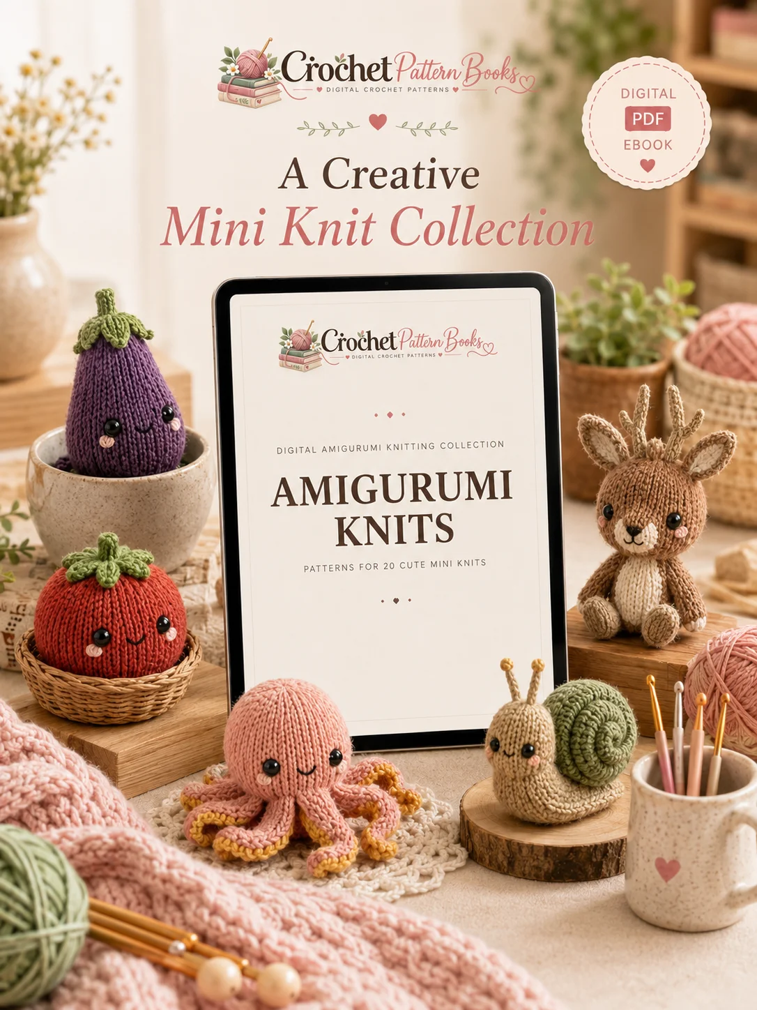 Amigurumi Knits 20 Cute Mini Amigurumi Knitting Patterns product image (5)