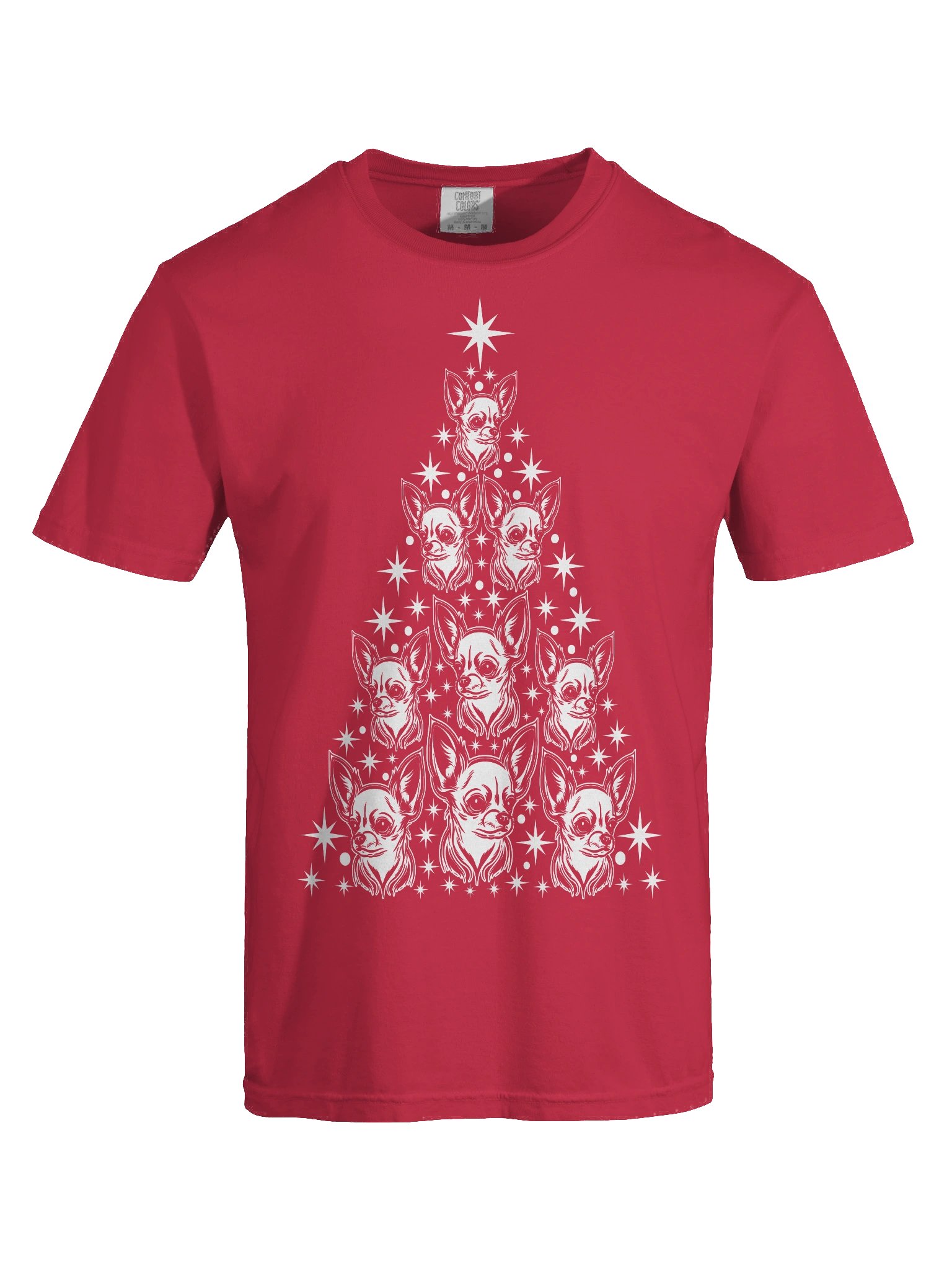 Chihuahua(2) Christmas Tree T-Shirt product image (9)