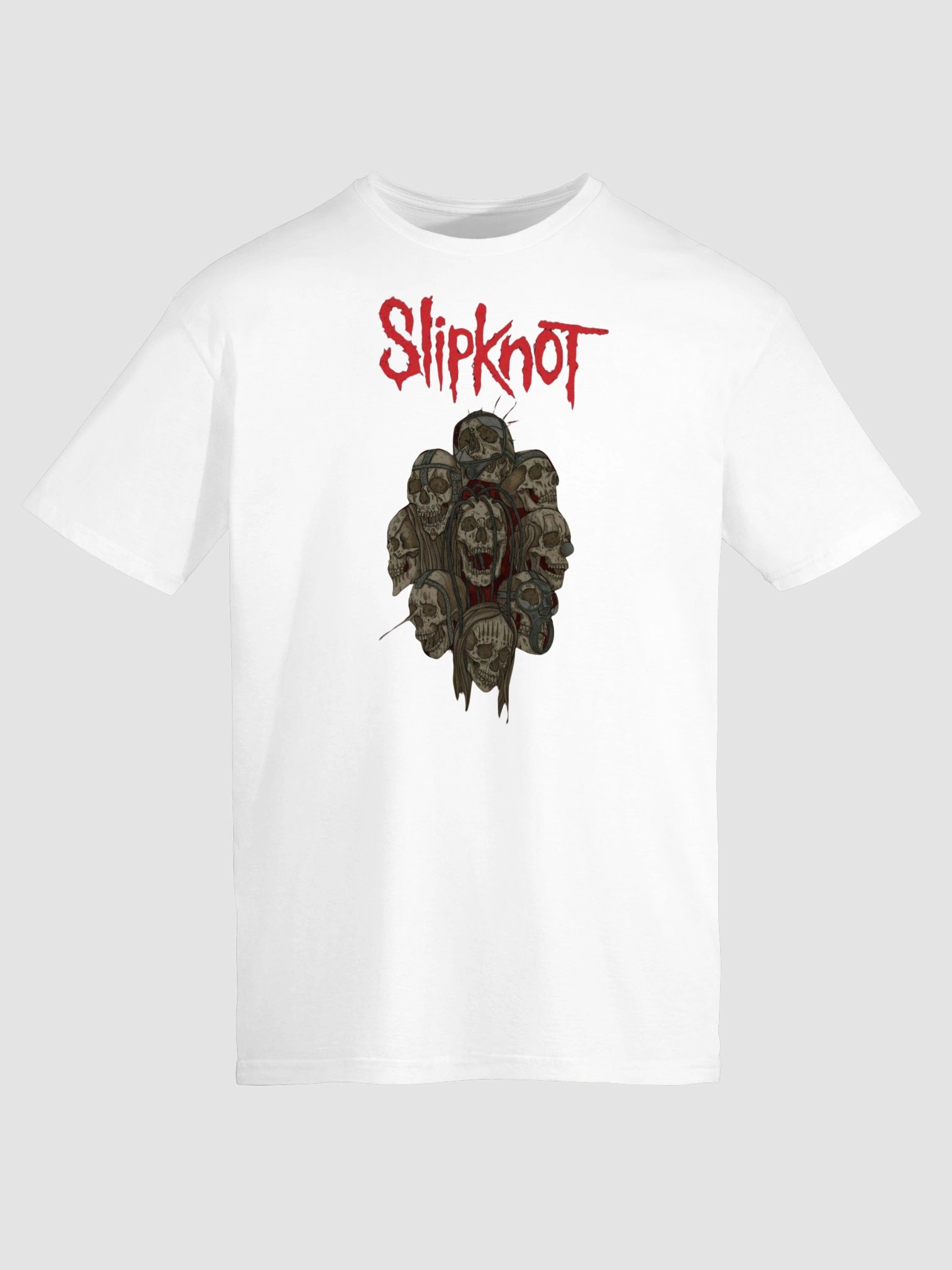 Slipknot T-Shirt Nine Members Skull Portrait Dark Art | Corey Taylor Nu Metal Graphic Tee | Heavy Metal Maggot Collector Shirt product image (7)