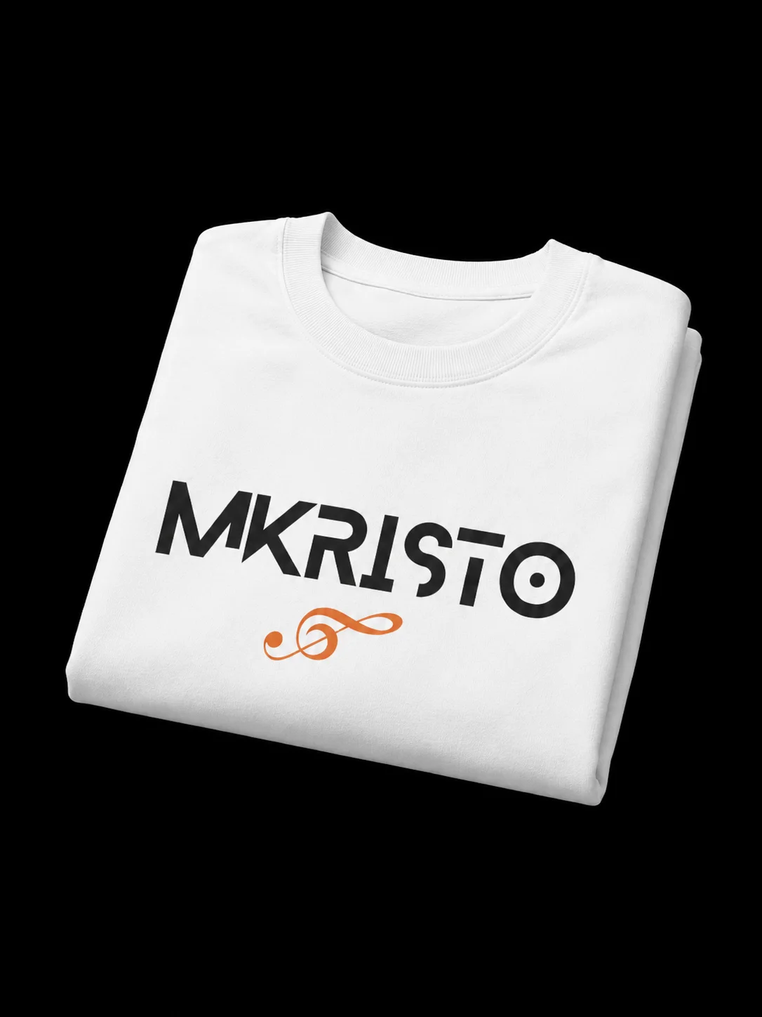 White Mkristo Minimalist Music Logo Long Sleeve product image (2)