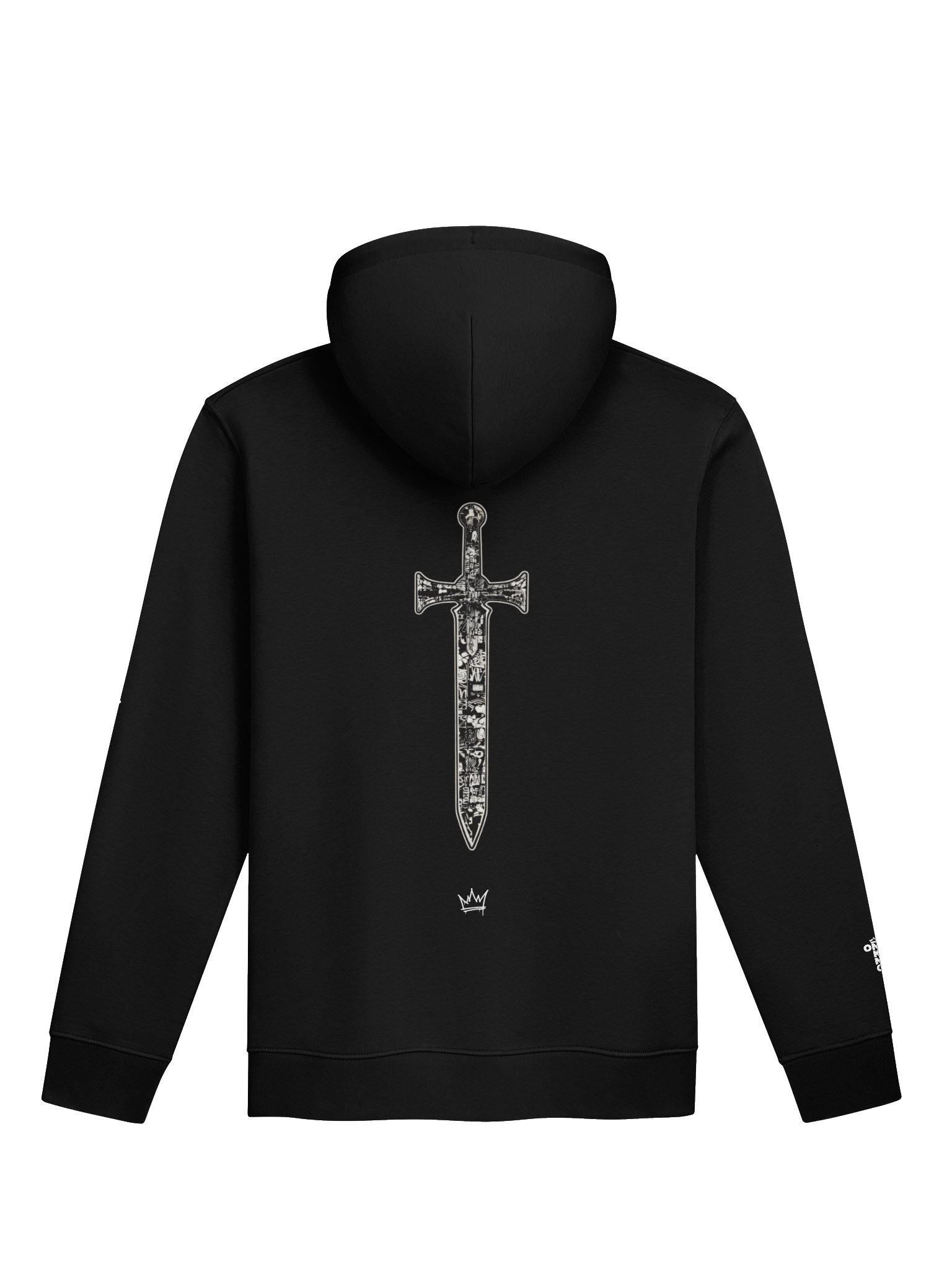 ONE KING Crusader Oakeshott 100% Organic Cotton Premium Street Hoodie with embroidered sleeve logo product image (1)