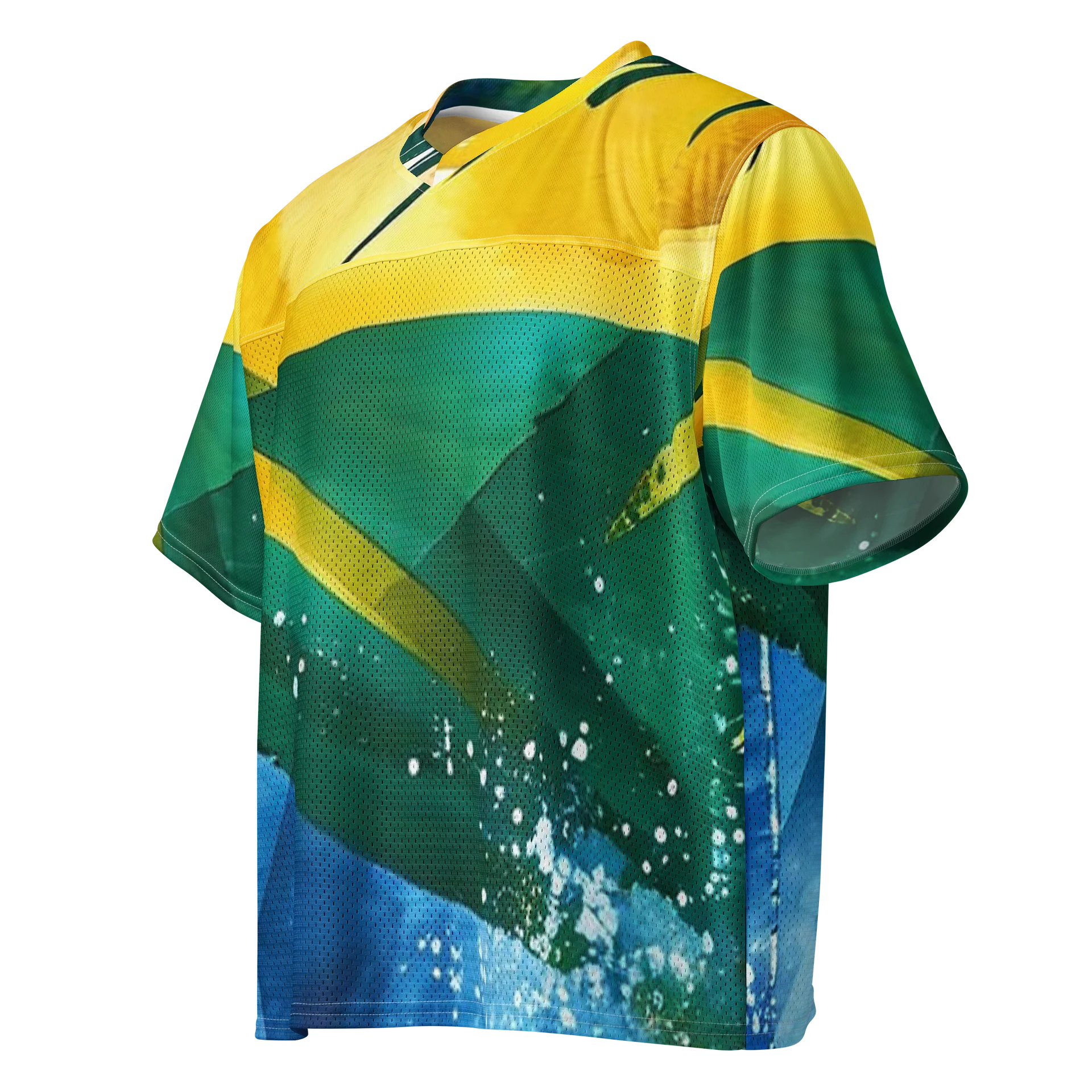 CaribbeanApples - St. Vincent and the Grenadines - SVG Abstract Diplomat Print | Boxy Breathable Football Jersey product image (3)