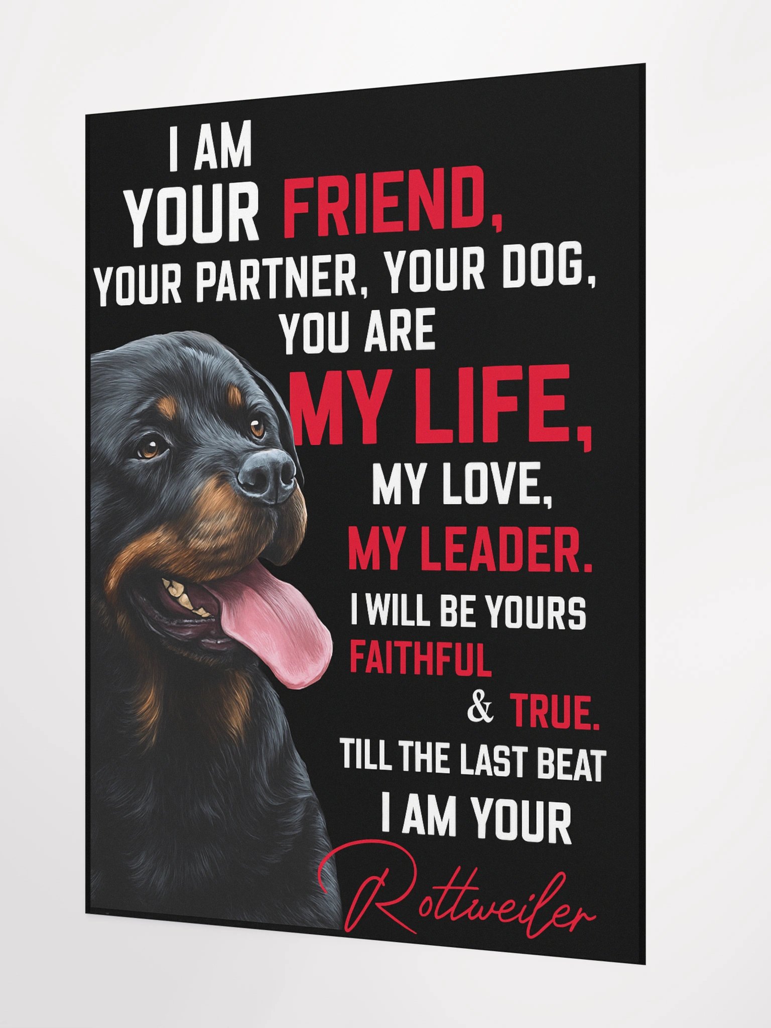 Loyal Rottweiler Poster product image (2)