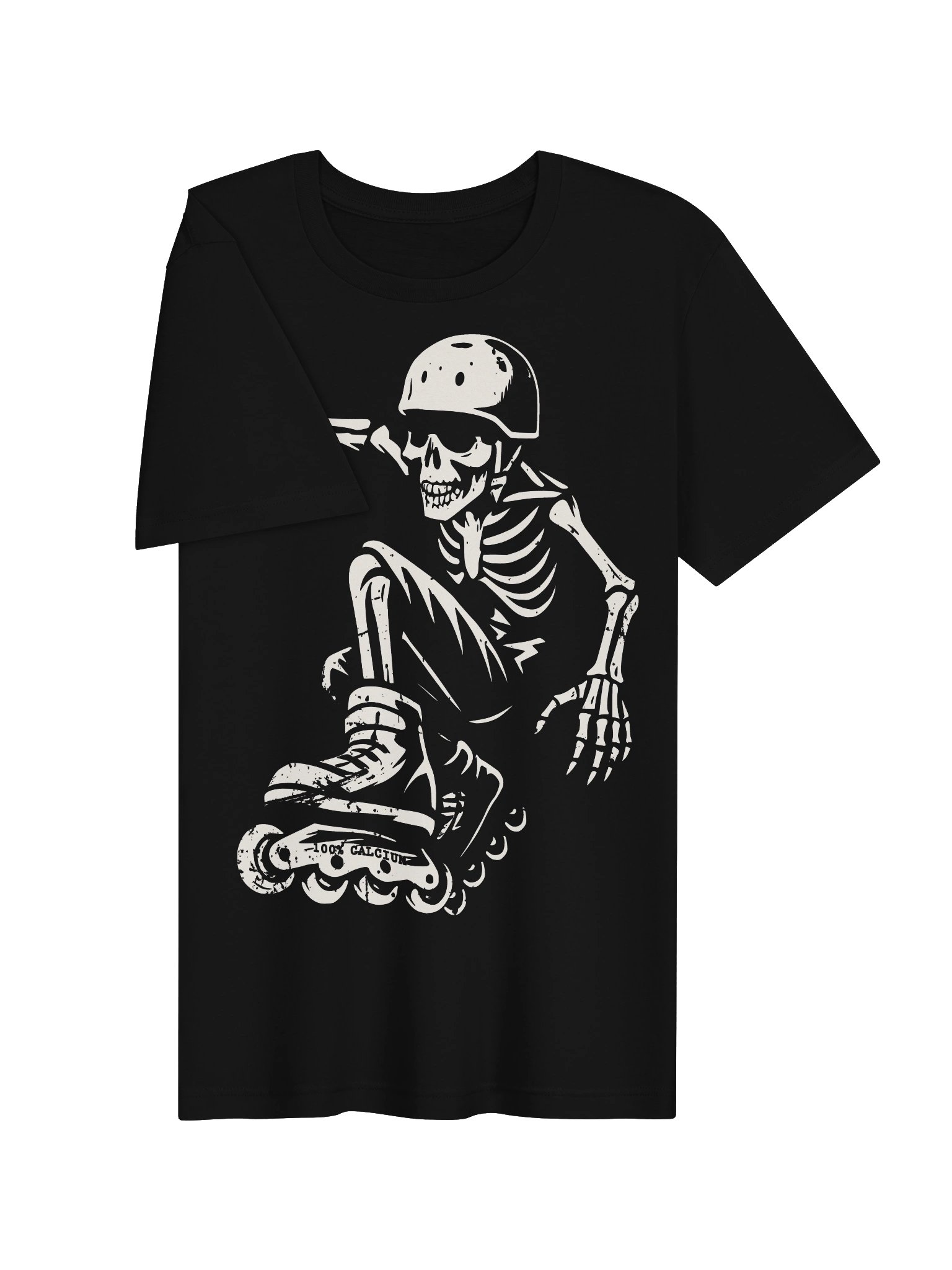 Inline Skating Shirt Roller Blading Skeleton Skater Funny Horror product image (3)