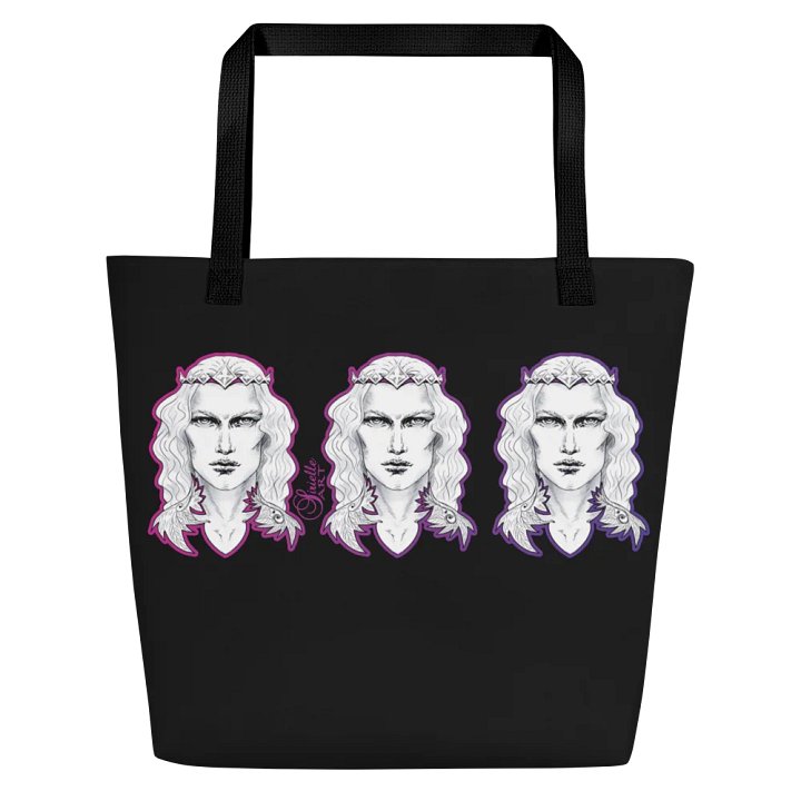 Prince Charming in Black All-Over Tote Bag product image (2)