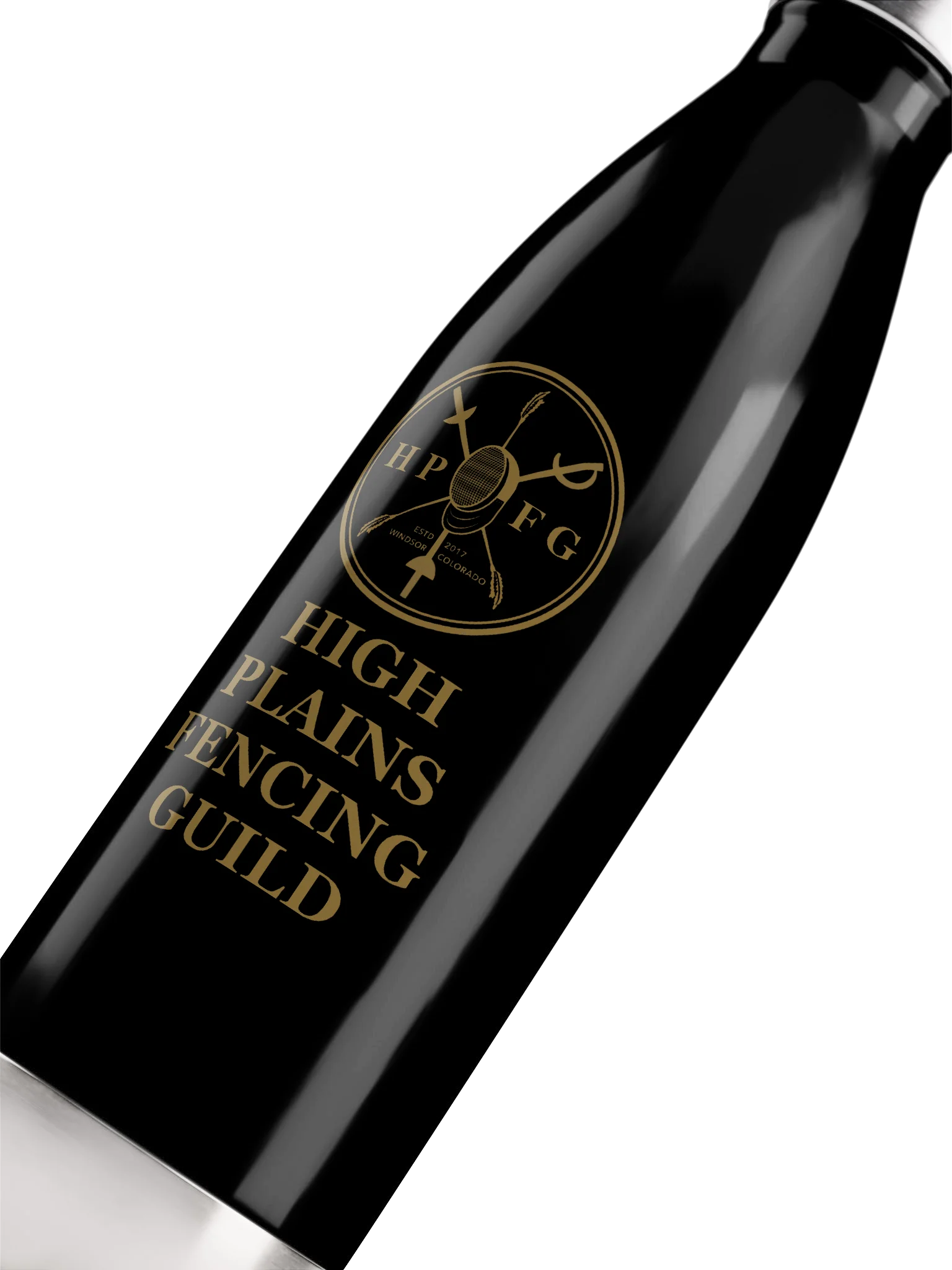 High Plains Fencing Club Stainless Steel Water Bottle product image (9)