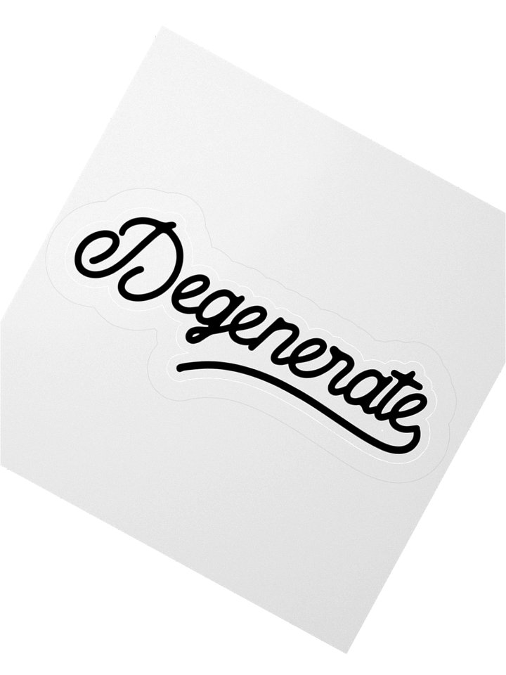 Degenerate Sticker product image (2)