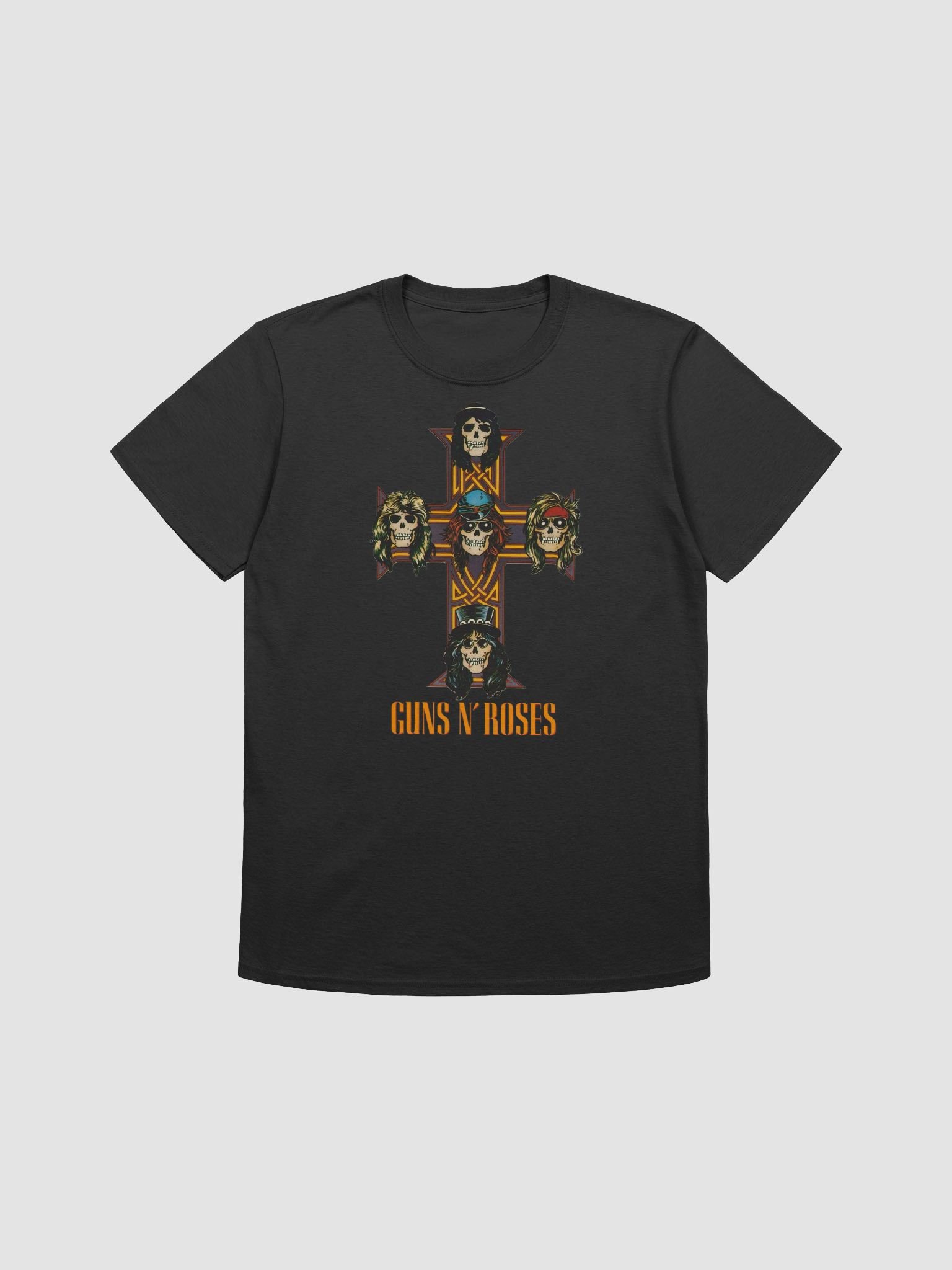 Guns N’ Roses Cross Skull T-Shirt | Iconic Band Symbol Graphic Tee | Classic Hard Rock Legacy Era product image (3)