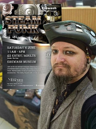 This Saturday, you'll find me at Erewash Museum in Ilkeston for the Victorian Steampunk Invasion!

I'll be there with all my ...