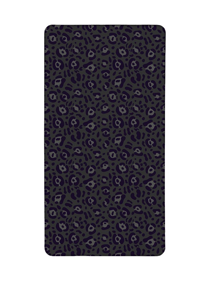 Black Leopard Print Desk Mat for Gaming and Work product image (2)