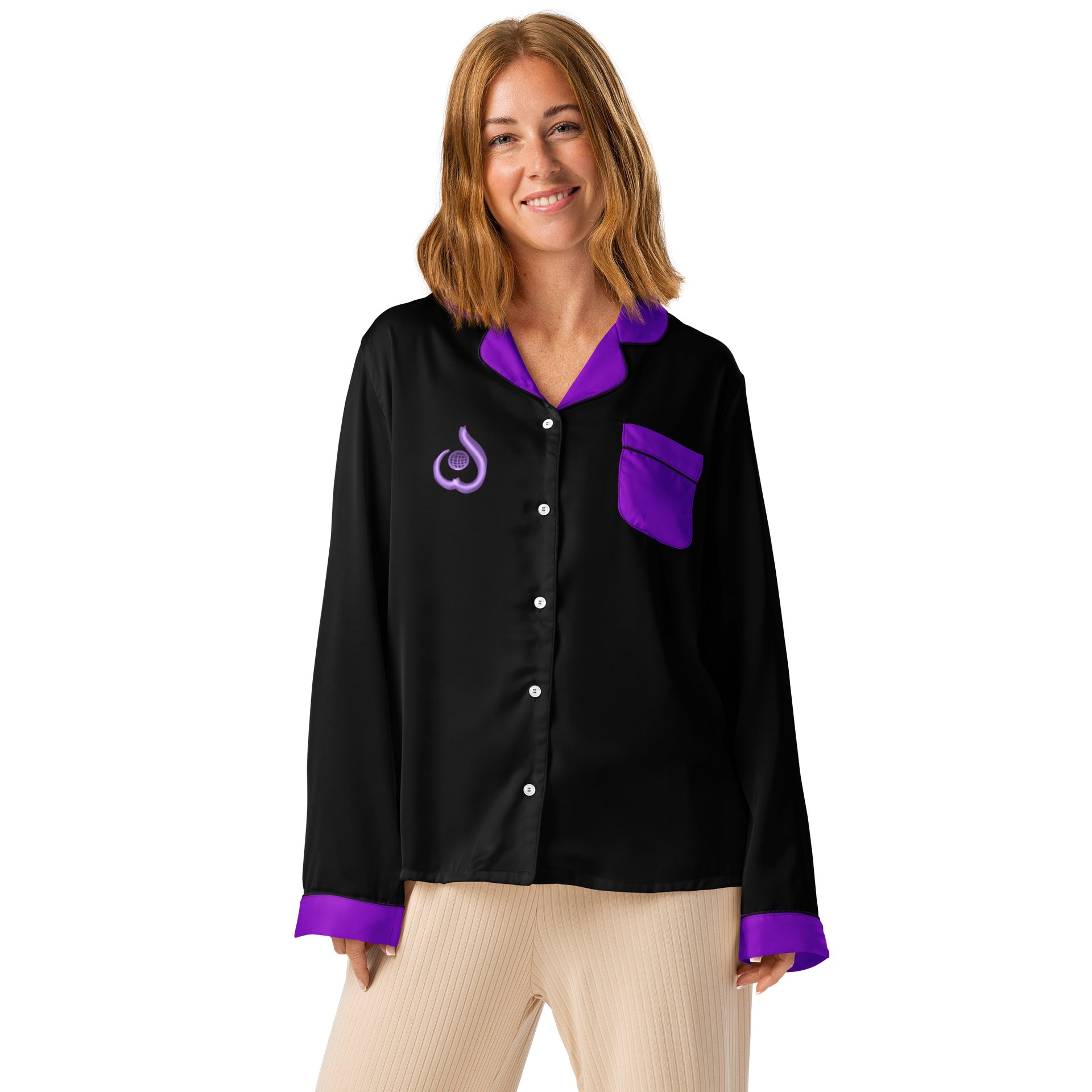WILLOWISP Super Spy Solid Long Sleeve Pajama Top product image (1)