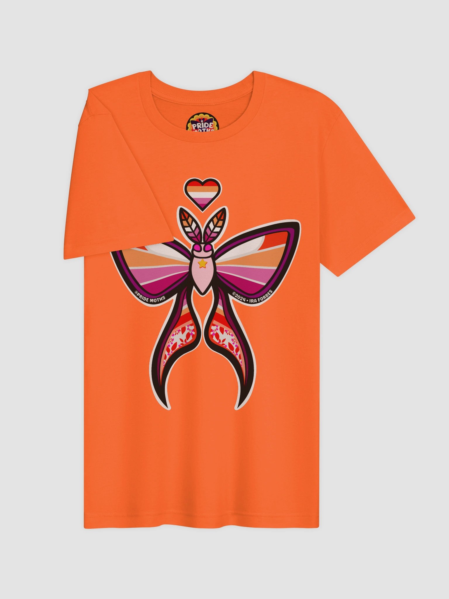 № 2 | LESBIAN PRIDE MOTH | GRAPHIC TEE | T-SHIRT product image (3)