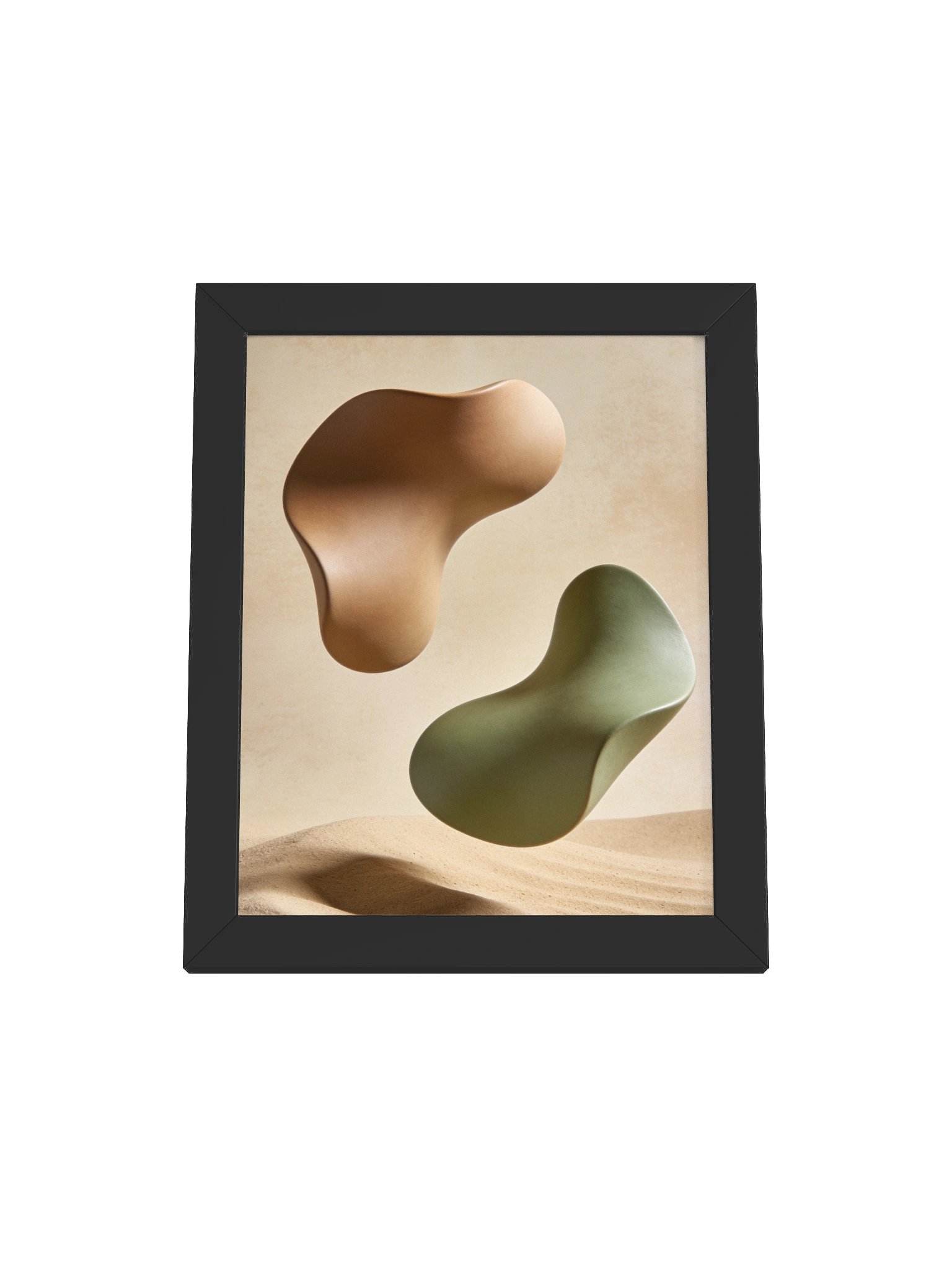 Desert Harmony: Abstract Earth Tones Wall Art- 20×25 cm product image (2)